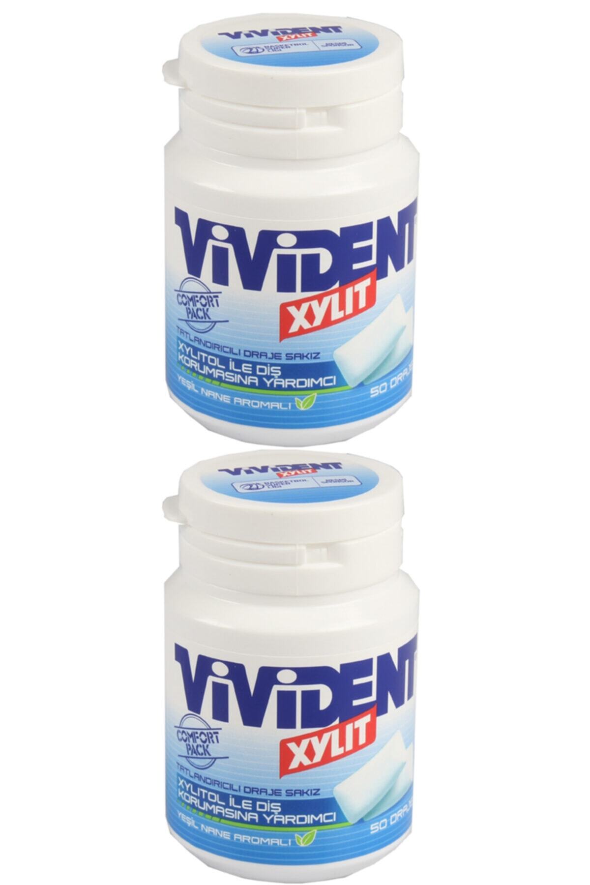 Vivident Comfort 50 Draje Yeşil Nane 70gr '' 2 Adet ''