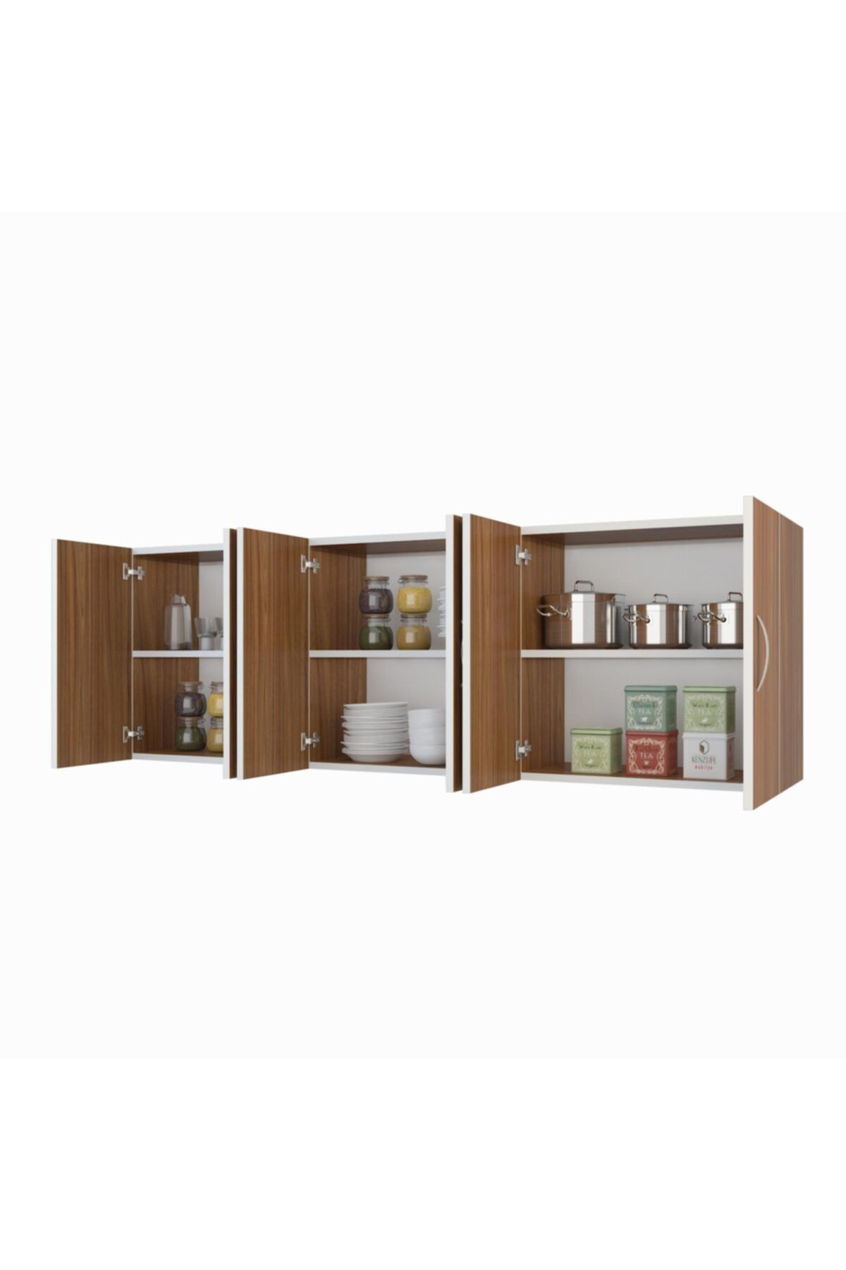 Kenzlife hazır mutfak nonus cvz 060*150*32 mutfak banyo dolabı kapaklı raflı