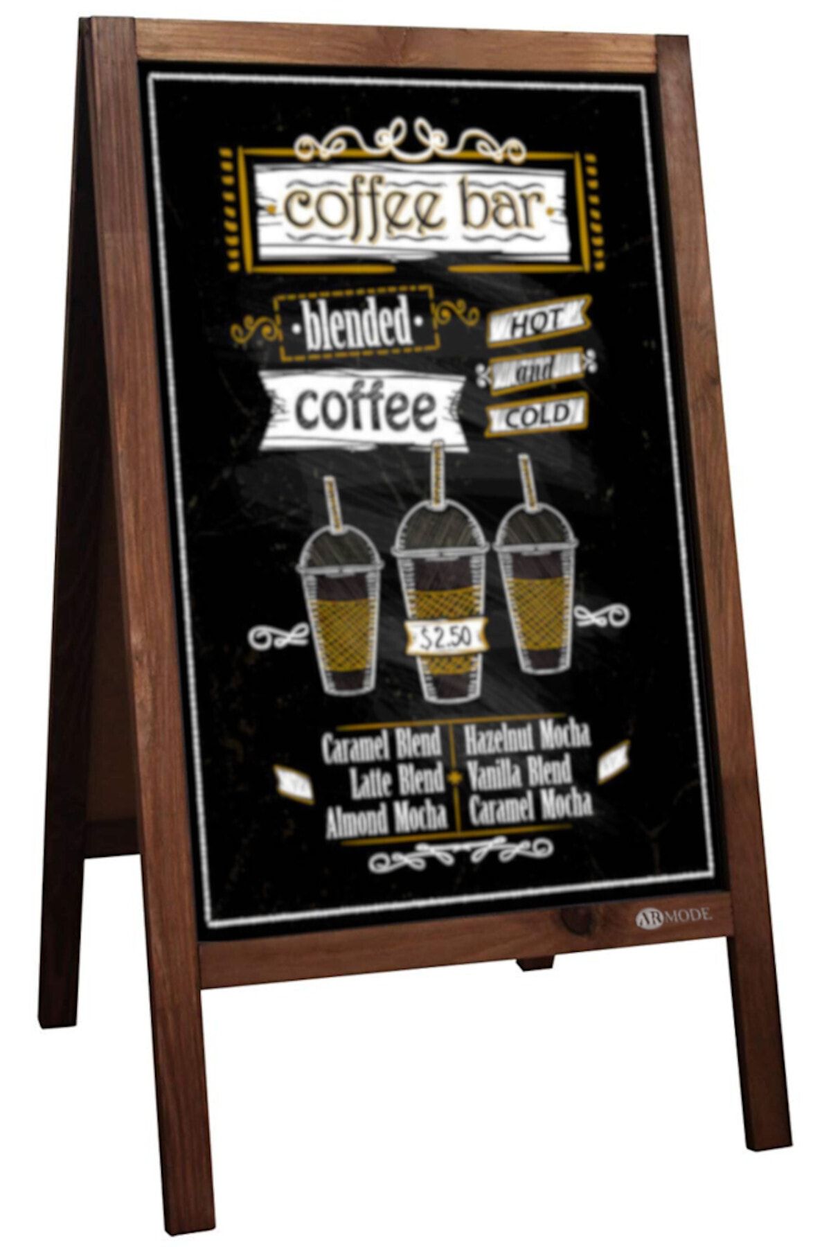 ar mode menu tahtasi ayakli yazi tahta cift tarafli kara tahta ahsap buyuk boy 115x60 fiyati yorumlari trendyol
