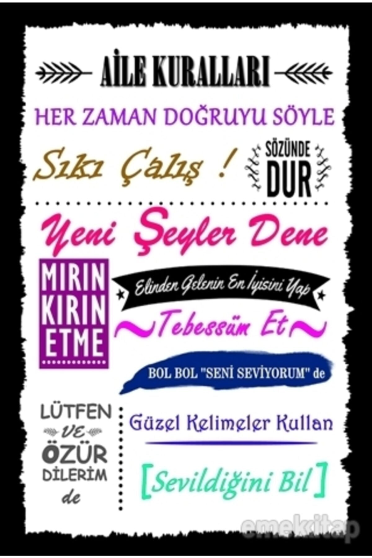 Melisa Poster Aile Kuralları Poster