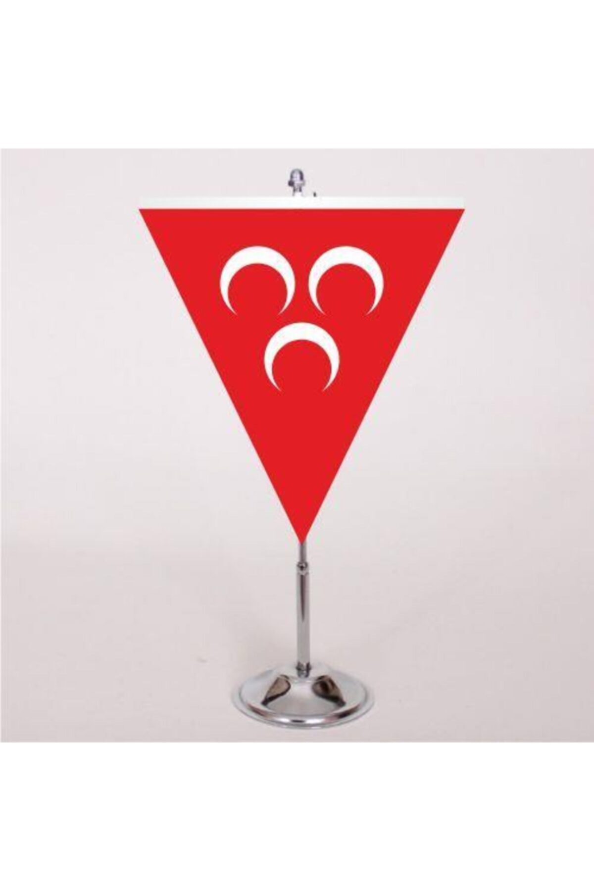 d&d plus Üç Hilal Masa Bayrağı Kırmızı Üçgen