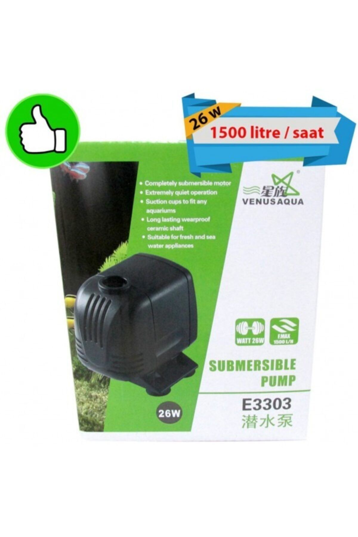 Venusaqua E3303 Kafa Motoru 1500lt