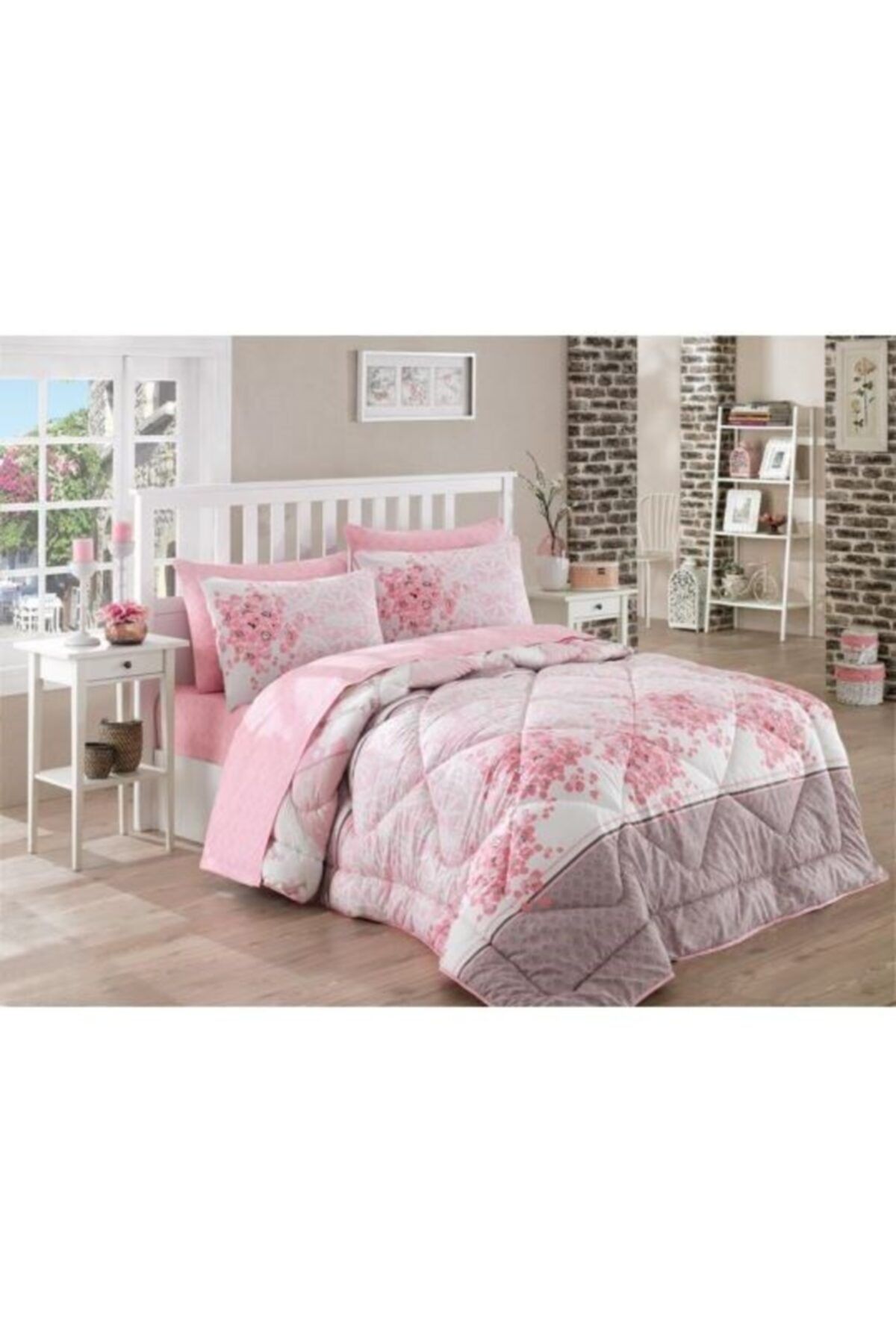 Cotton Box Tek Kişilik Mode Line Ranforce Uyku Seti Sonya Pudra