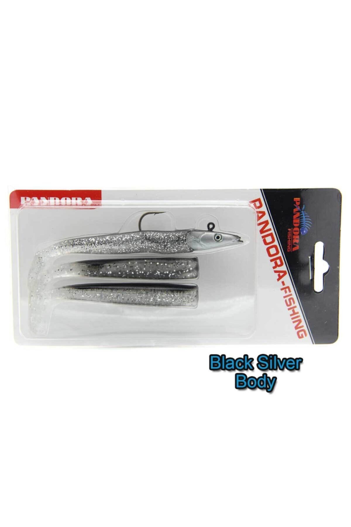 Pandora Sandeel 10cm Silikon Yem Black Silver Body-14 Gr