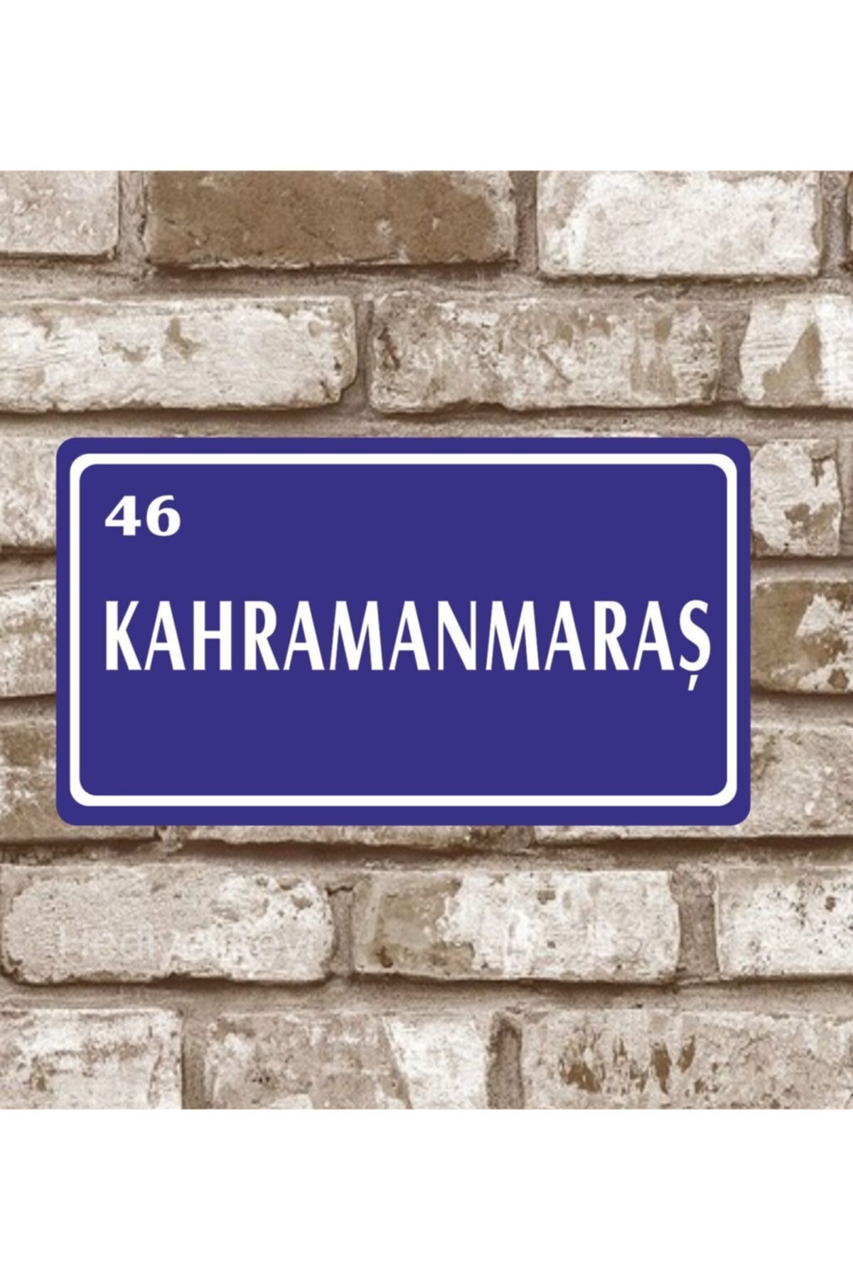hediyelikevi Metal Plaka Kahramanmaraş 46 Retro Poster (29x15)