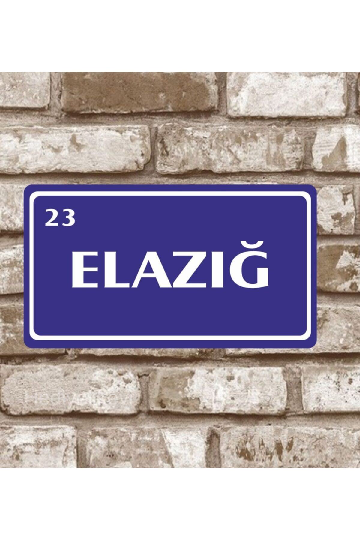 hediyelikevi Metal Plaka Elazığ 23 Retro Poster (29x15)