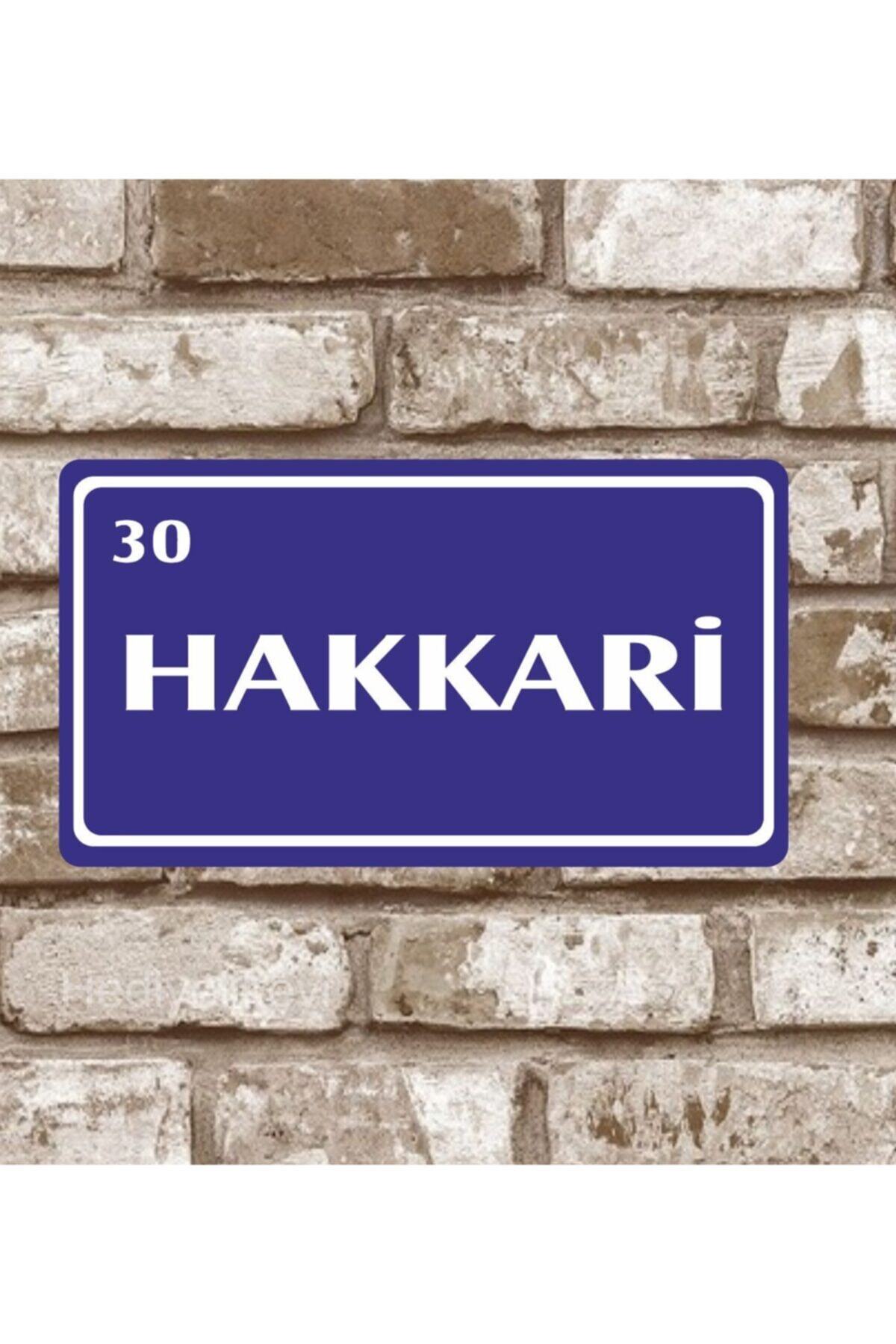 hediyelikevi Metal Plaka Hakkari 30 Retro Poster (29x15)