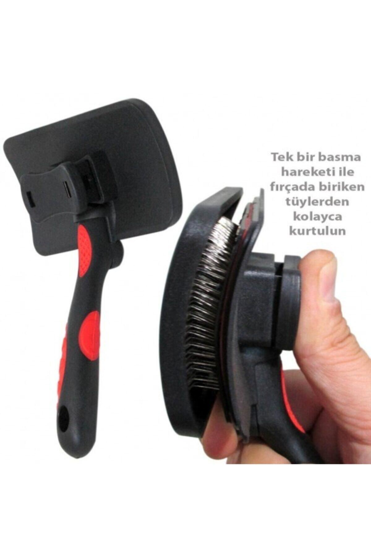 Nunbell Kendini Temizliyebilen Basmalı Kedi Ve Köpek Tarağı Large