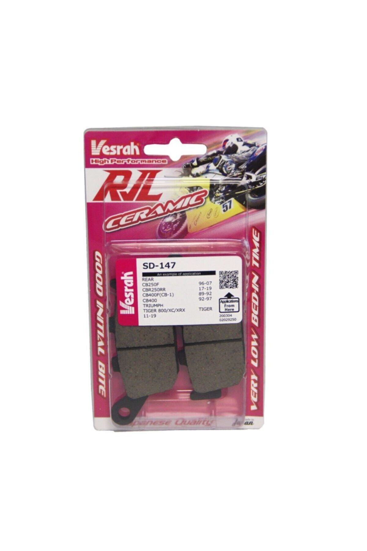 Vesrah Kawasaki Z 750 R Seramik Arka Fren Balatası (2011-2012)