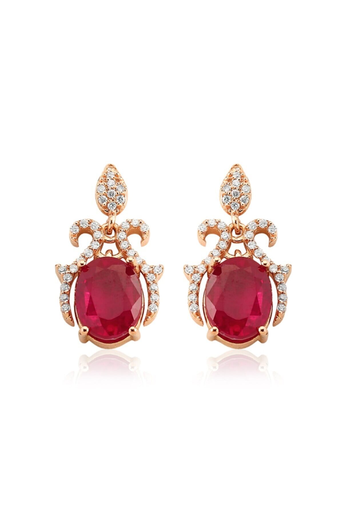 Mas Diamond Yakut Pırlanta Küpe