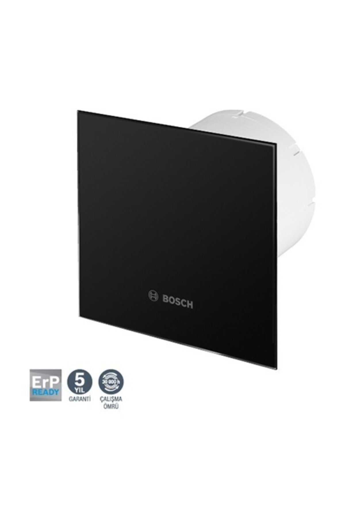 Bosch F1700 Ws 125 Dp125 Gb Parlak Siyah Cam Duvar Tipi Aspiratör