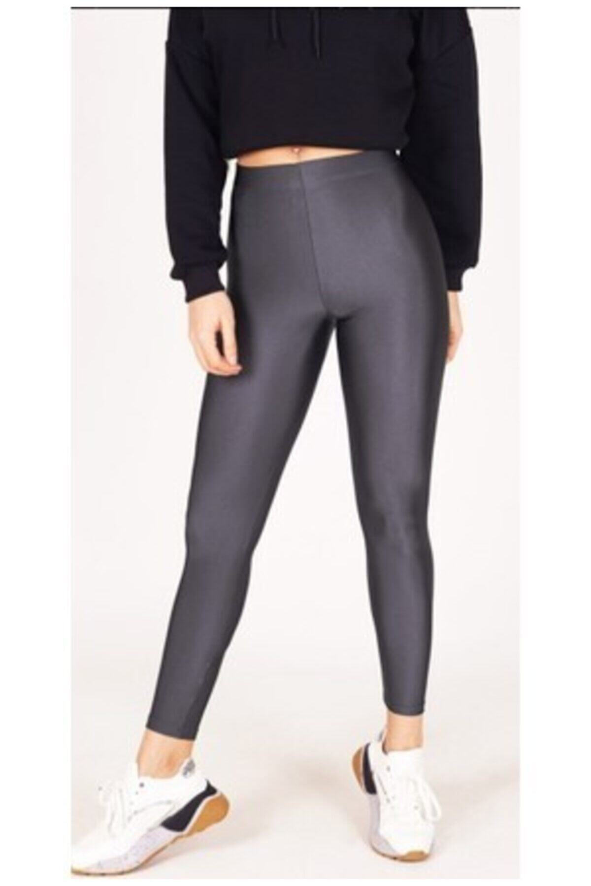 Modaruba Kadın Gri Parlak Toparlayıcı Tayt