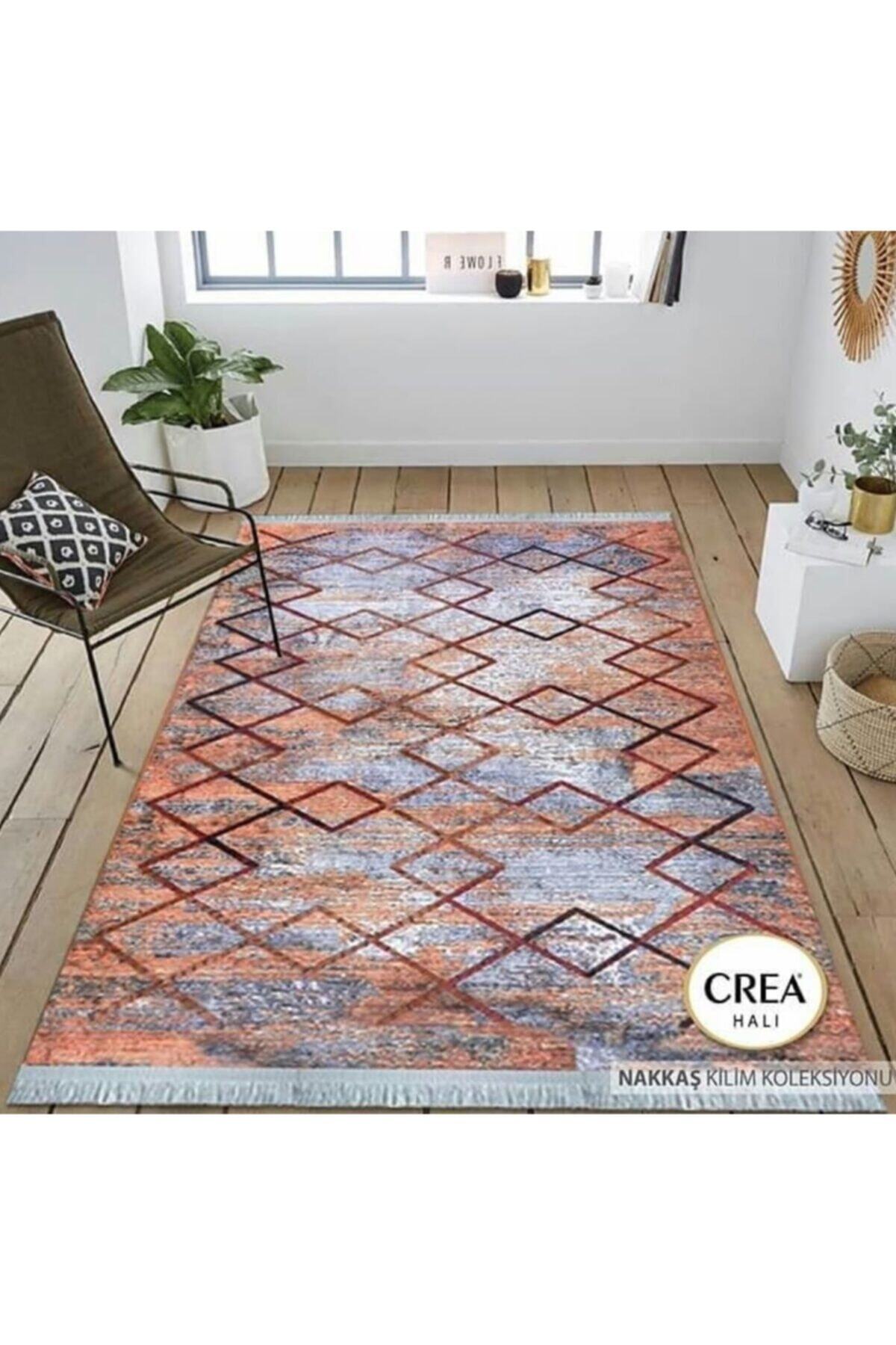 Crea Halı Crea Yolluk Halı 77x300 Nakkaş Kilim 802sr Sarı