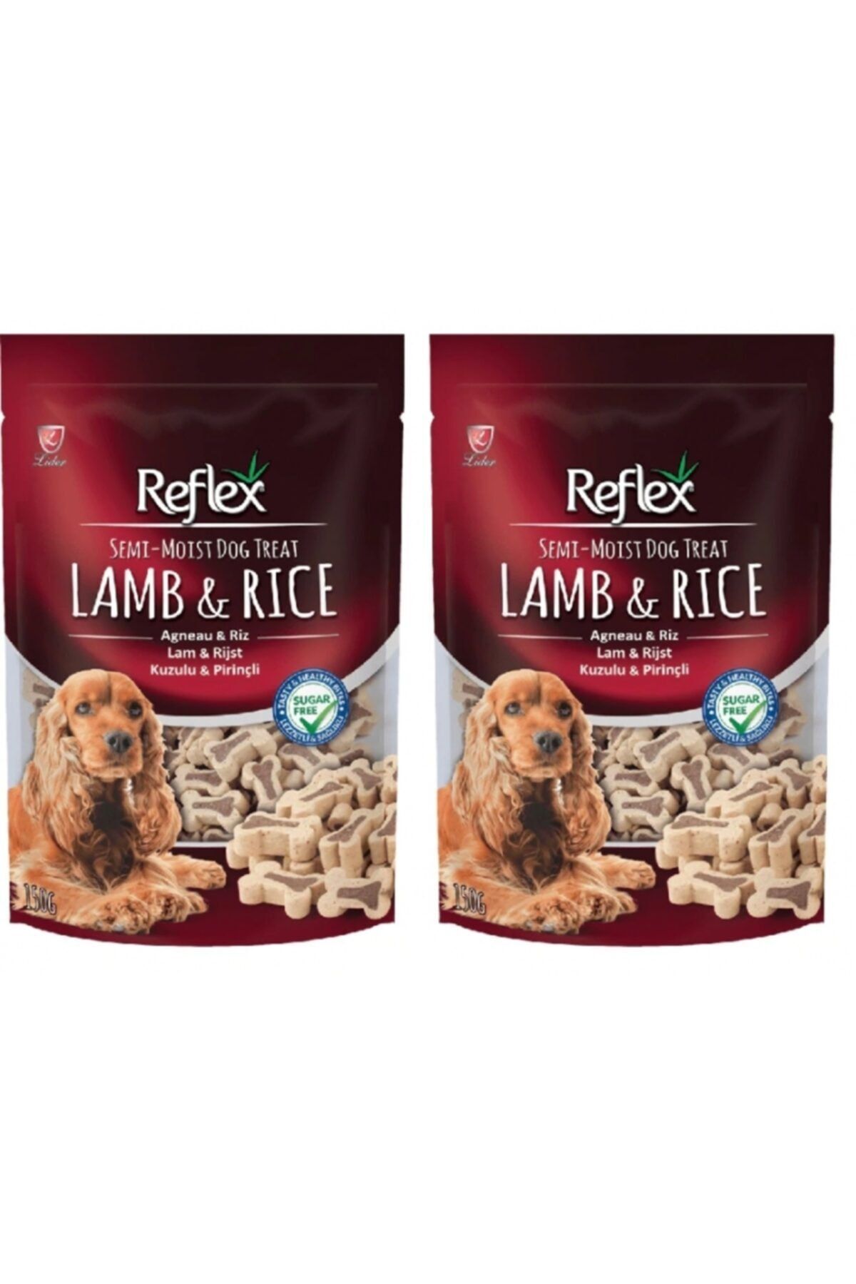 Reflex Semı-moıst Kuzulu & Pirinçli Mini Kemik Köpek Ödül 150grx2