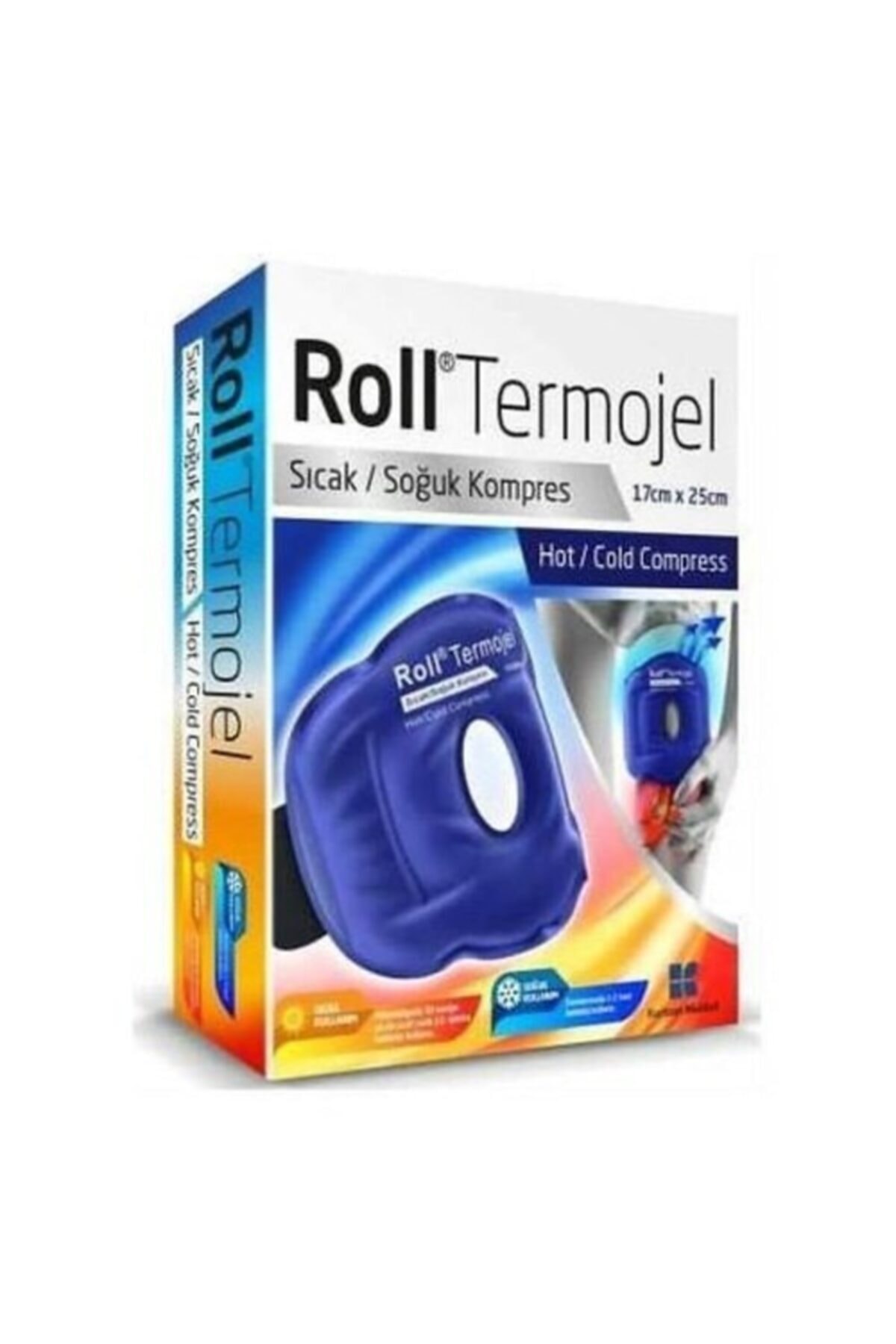 Roll Termojel Kumaş Kaplı Sıcak Soğuk Kompres Jel 17x25 cm
