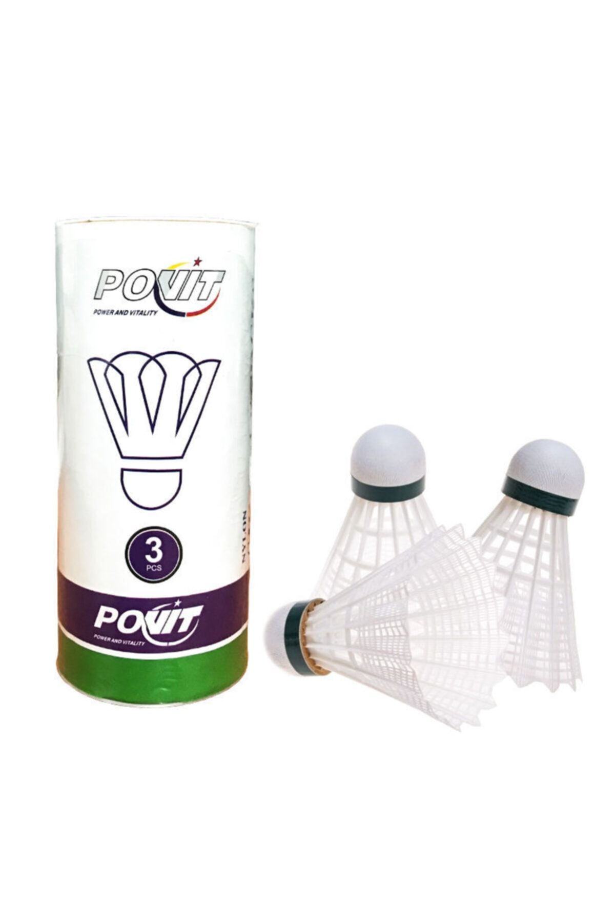 Povit 3'lü Badminton Topu 3 Adet Badminton Topu Kutulu