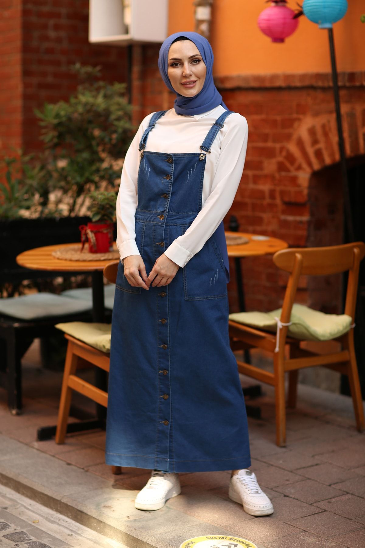 benguen 515 Denim Salopet - Lacivert
