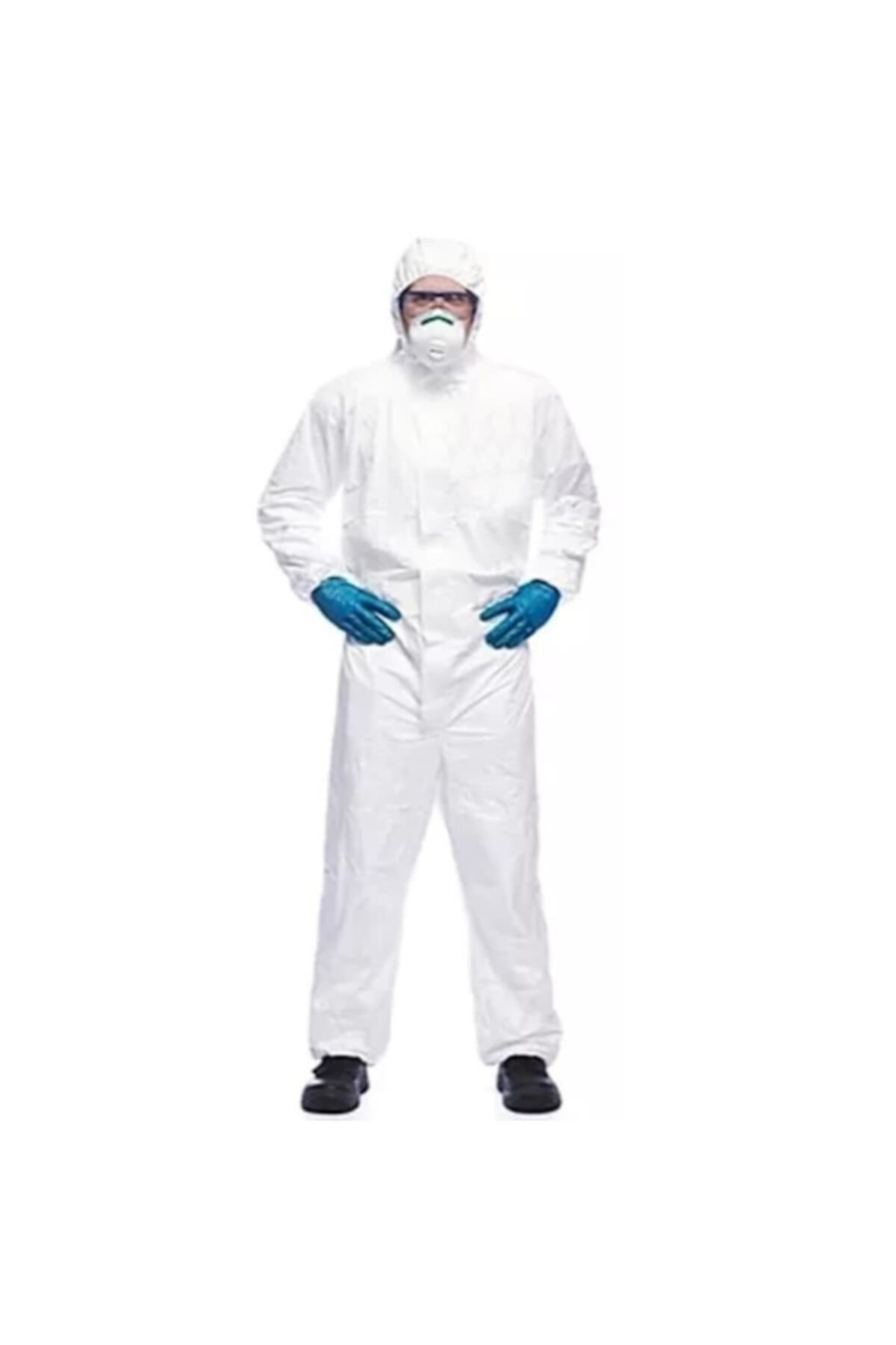 COOLMENCLUB Tıbbi Ve Kimyasal Koruyucu Tulum - En14126 - Type/tip 5/6 - Beden: Medium - 5 Adet