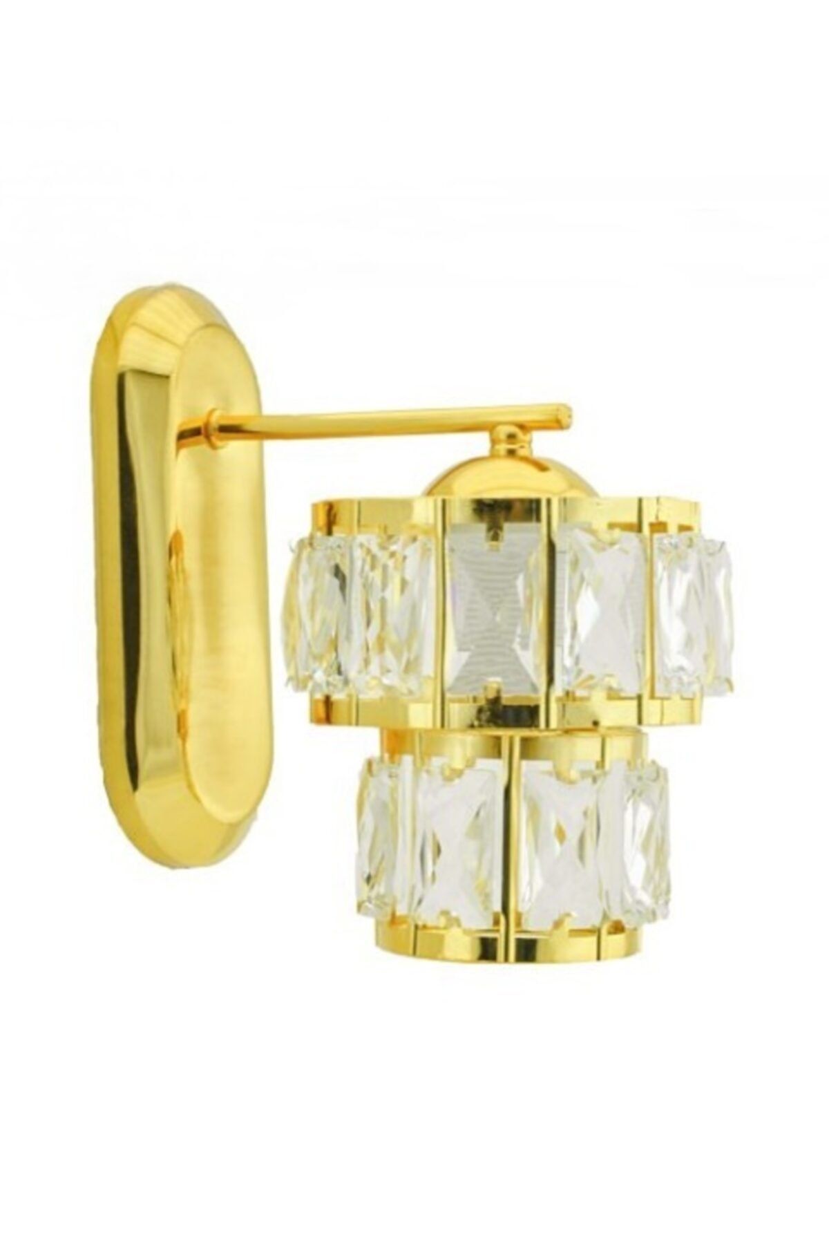 burenze Modern Kristal Taşlı Aplik Gold Sarı Harika Görsel