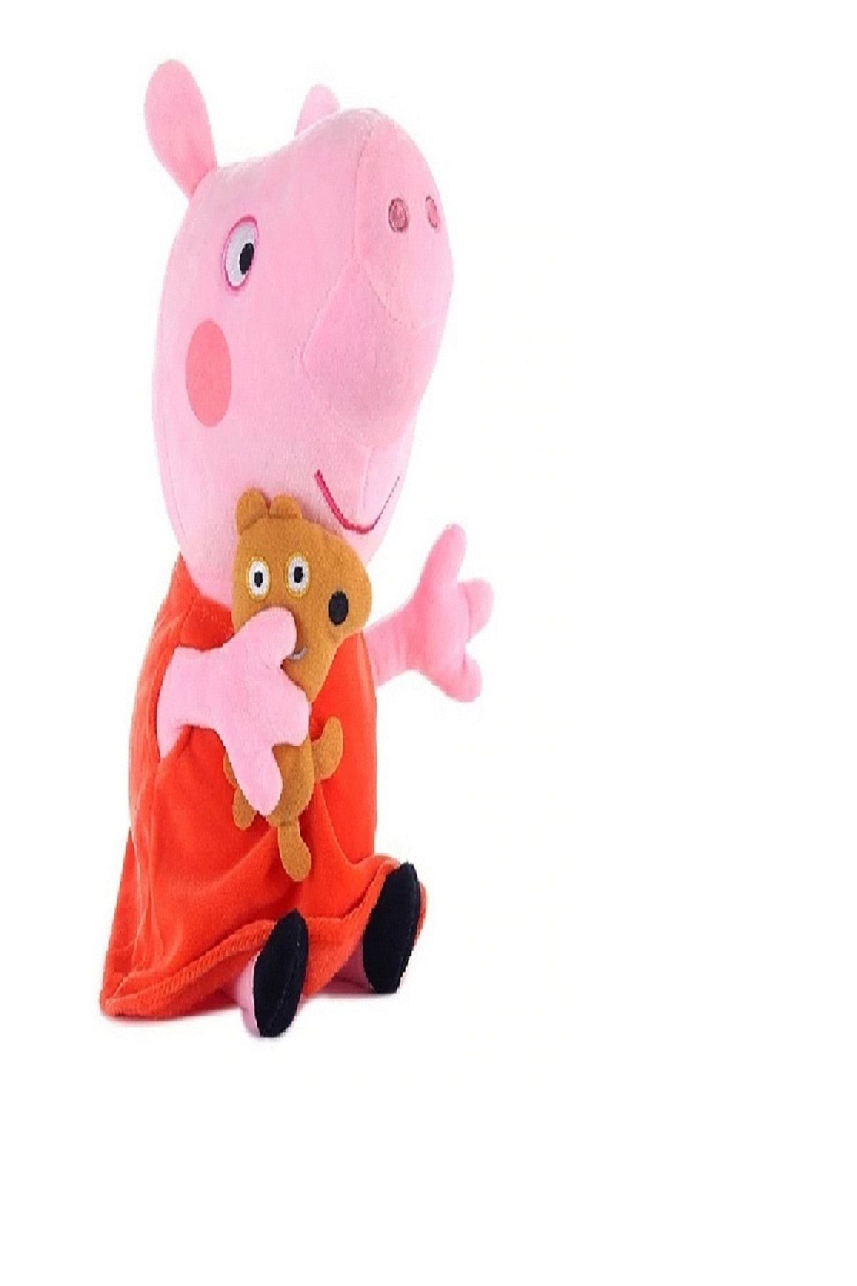 LAPUTA Kırmızı Peppa Pig Yumuşak Domuz Oyuncak 25cm