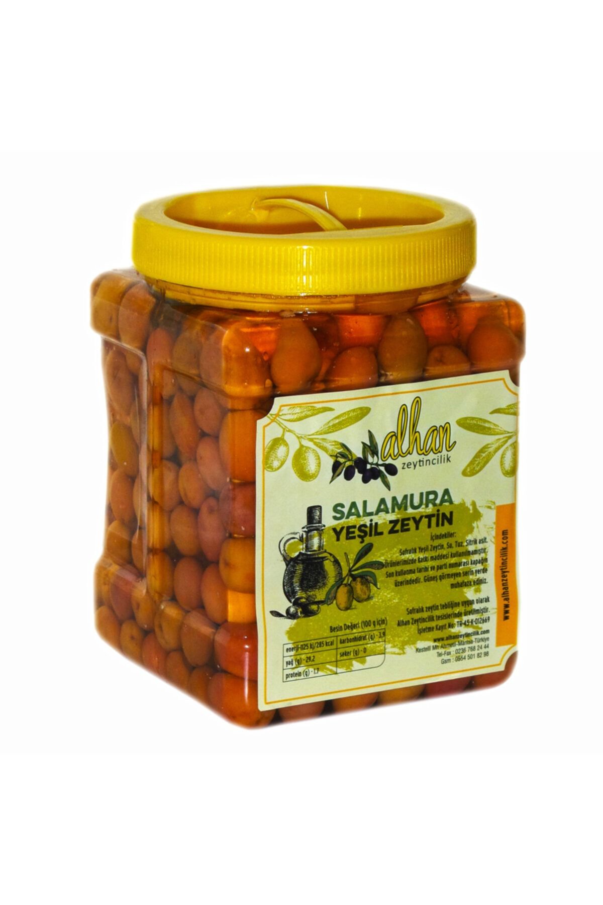 Alhan Zeytincilik Yeşil Edremit Çizik Zeytini (1 Kg)