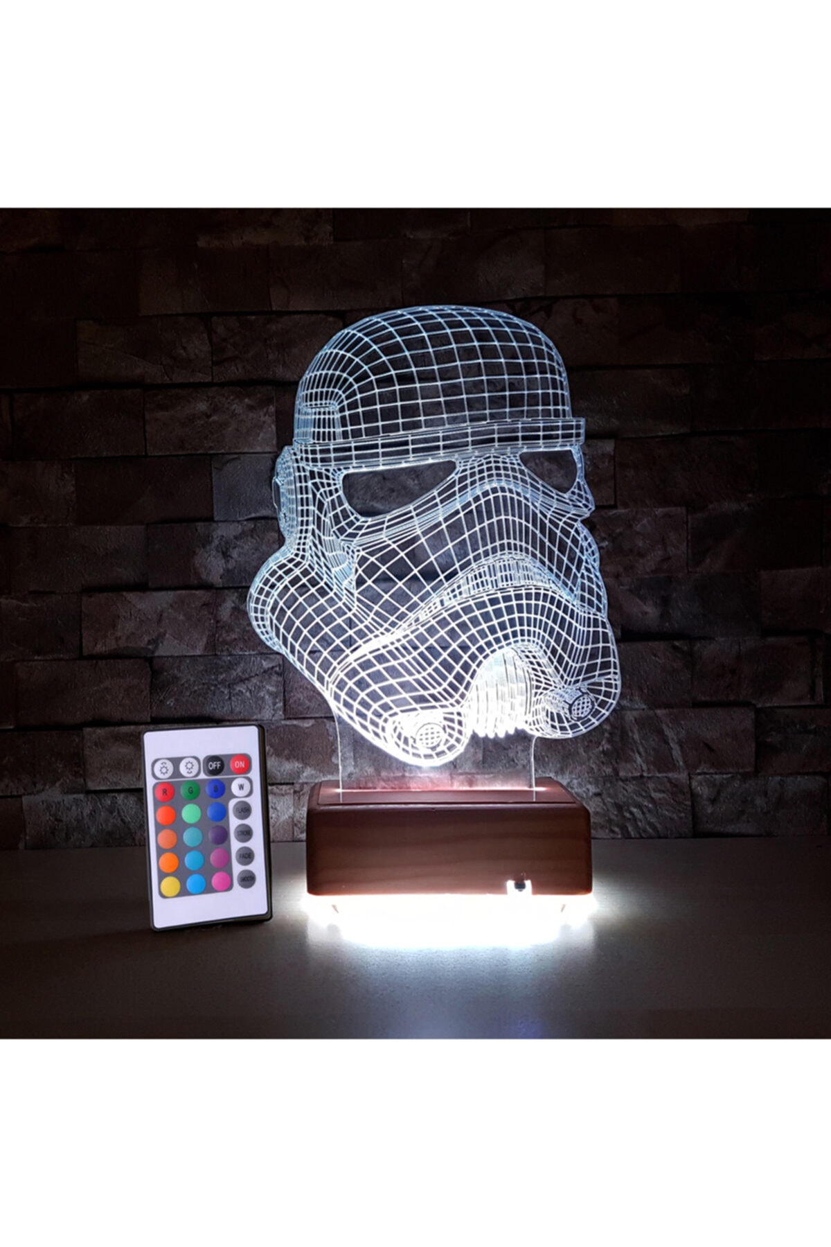 Vipyol Starwars Askeri 3d Led Lamba Gece Lambası