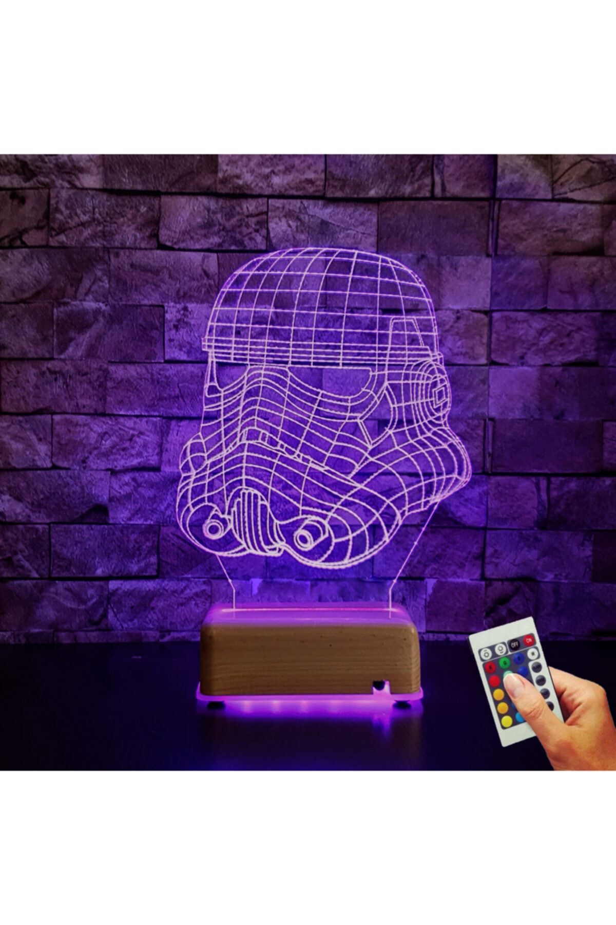 Vipyol Doğumgünü Hediyesi Star Wars Son Asker 3d Led Lamba Masa Lambası