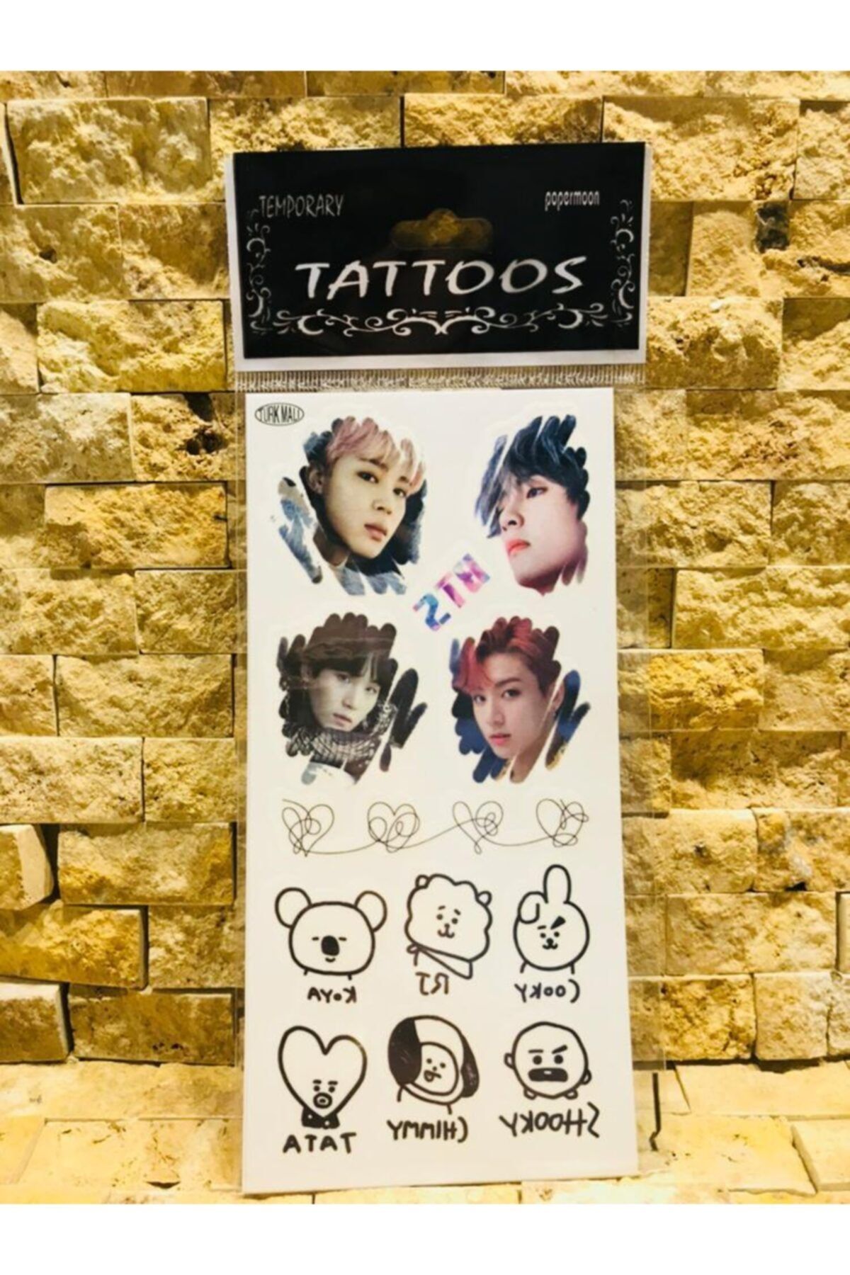 Panda Geçici Bts Dövme Tattoo