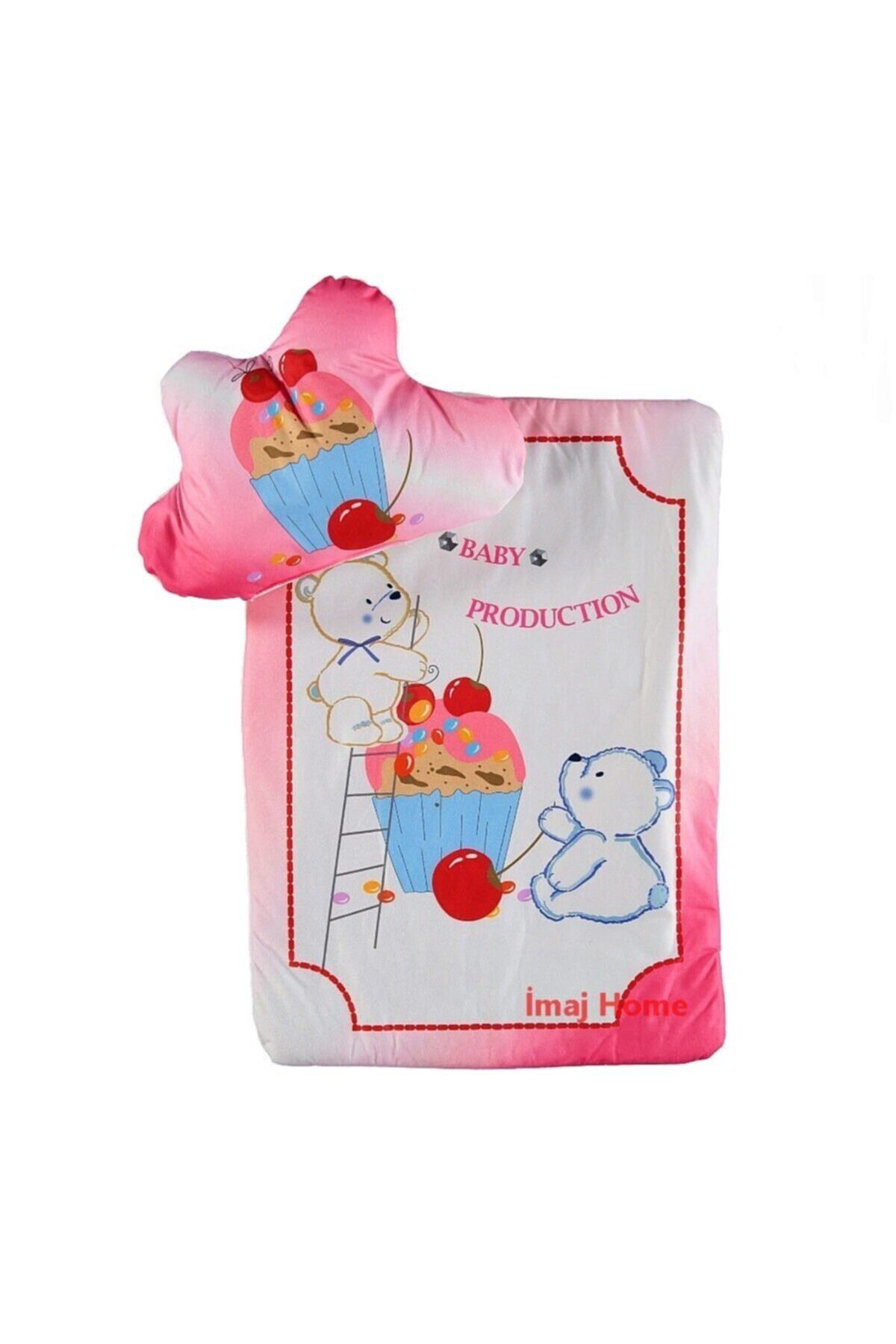 Jaune Kız Bebek Alt Açma Seti Kiraz Model Alt Açma Minderi