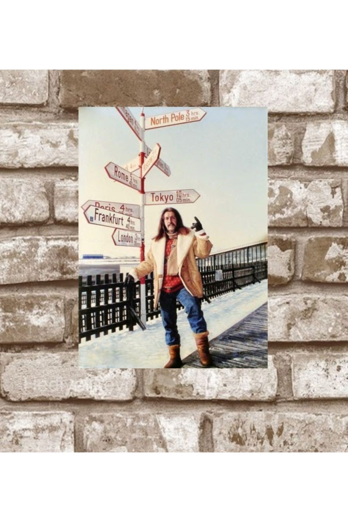 hediyelikevi Metal Yesilçam Barış Manço Retro Poster (29x19 )