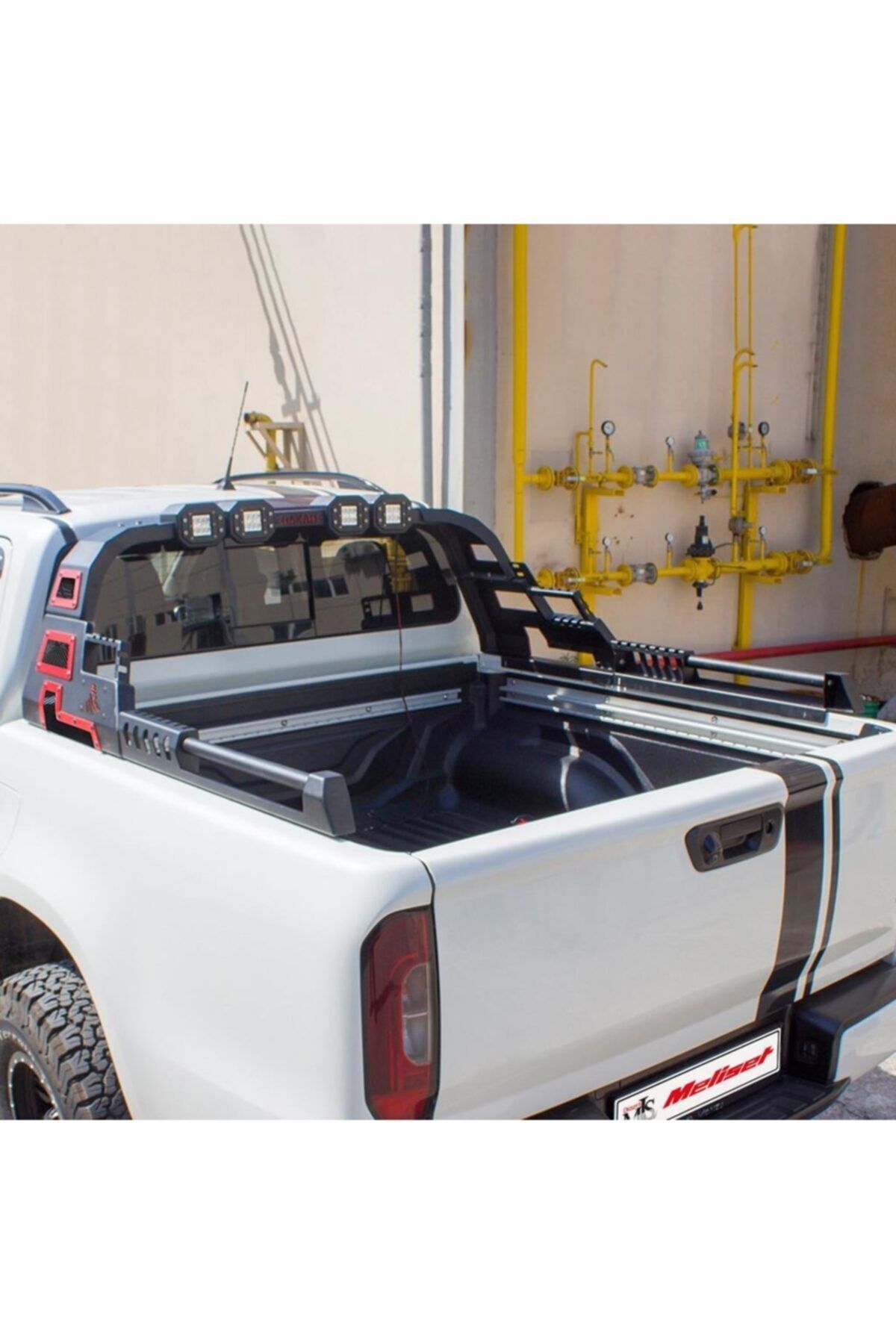 Meliset Ford Ranger Dakar Rollbar Siyah Işıklı Rollback Uyumlu 2011 Ve Sonrasına Uyumludur