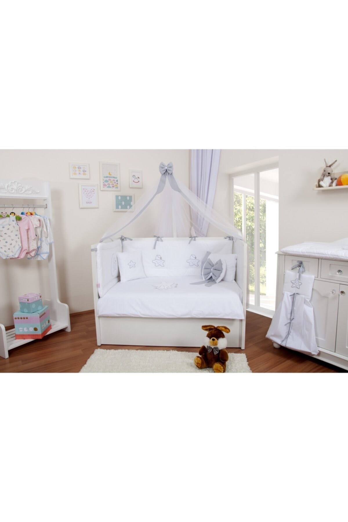 Maya Baby Collection Beyaz Bebek Uyku Seti 70x130 cm
