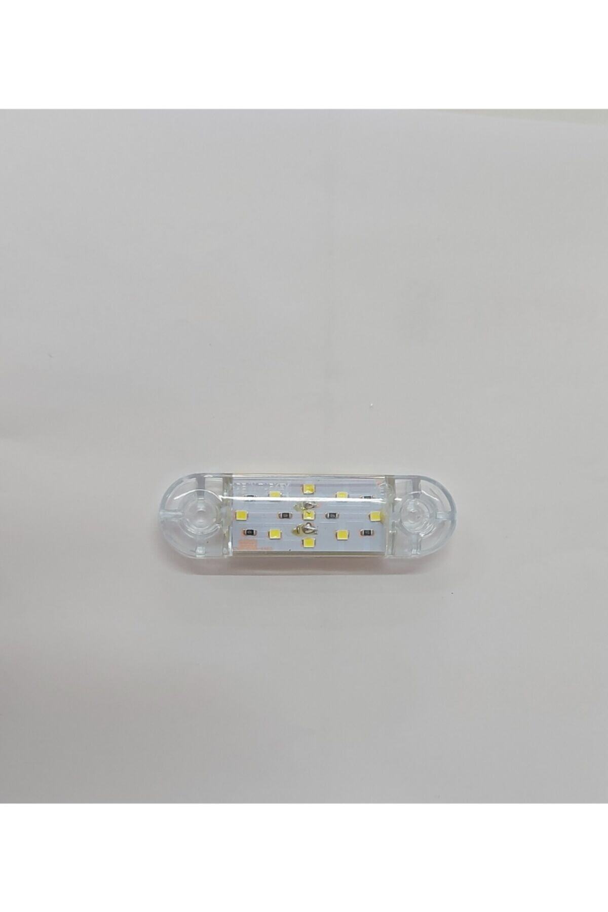 ar oto aksesuar Parmak Lamba 9 Ledli Tombul Beyaz 12-24 Volt Su Geçirmez