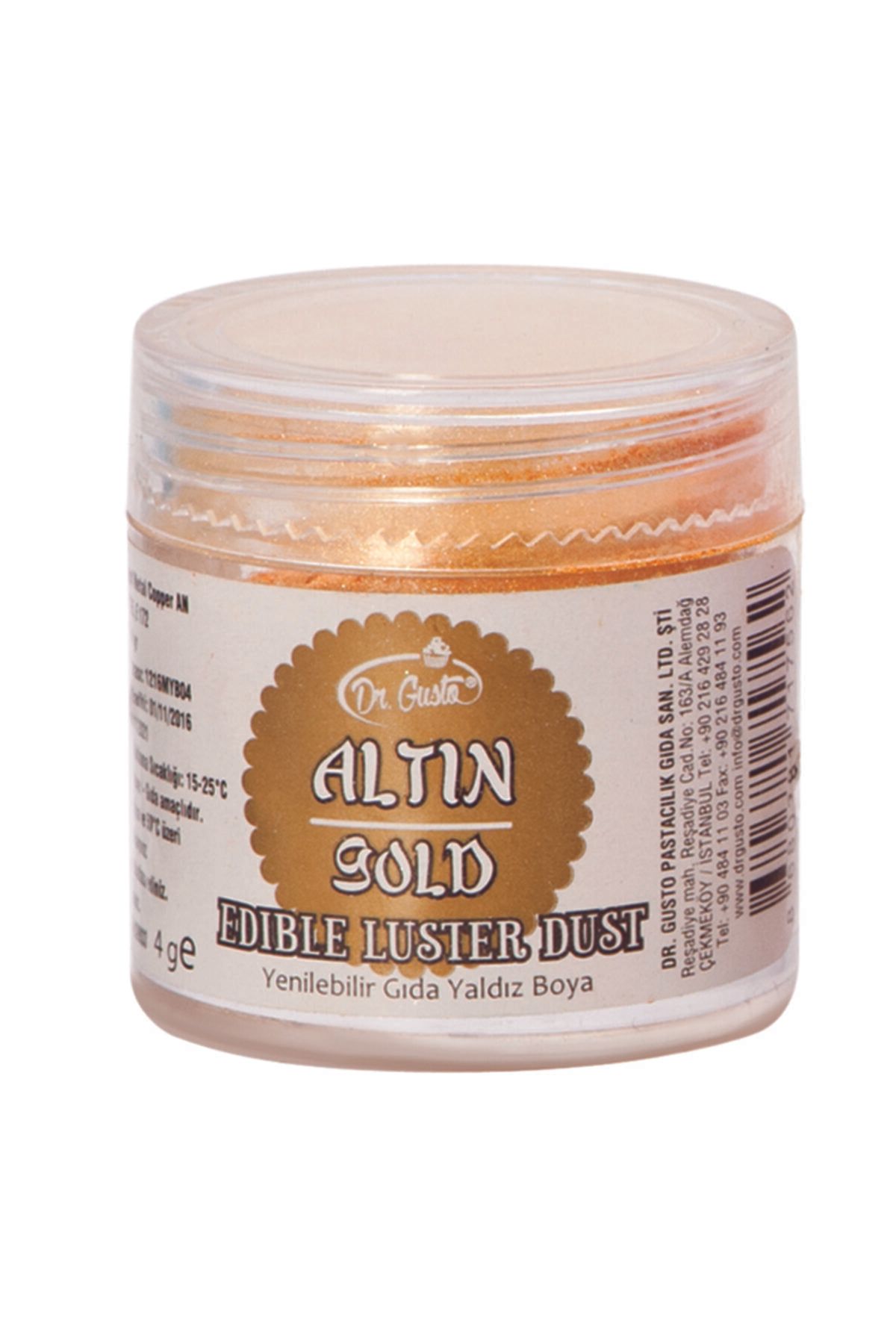 PASTRY PLANET Dr Gusto Yenilebilir Toz Yaldız Altın 4 Gr