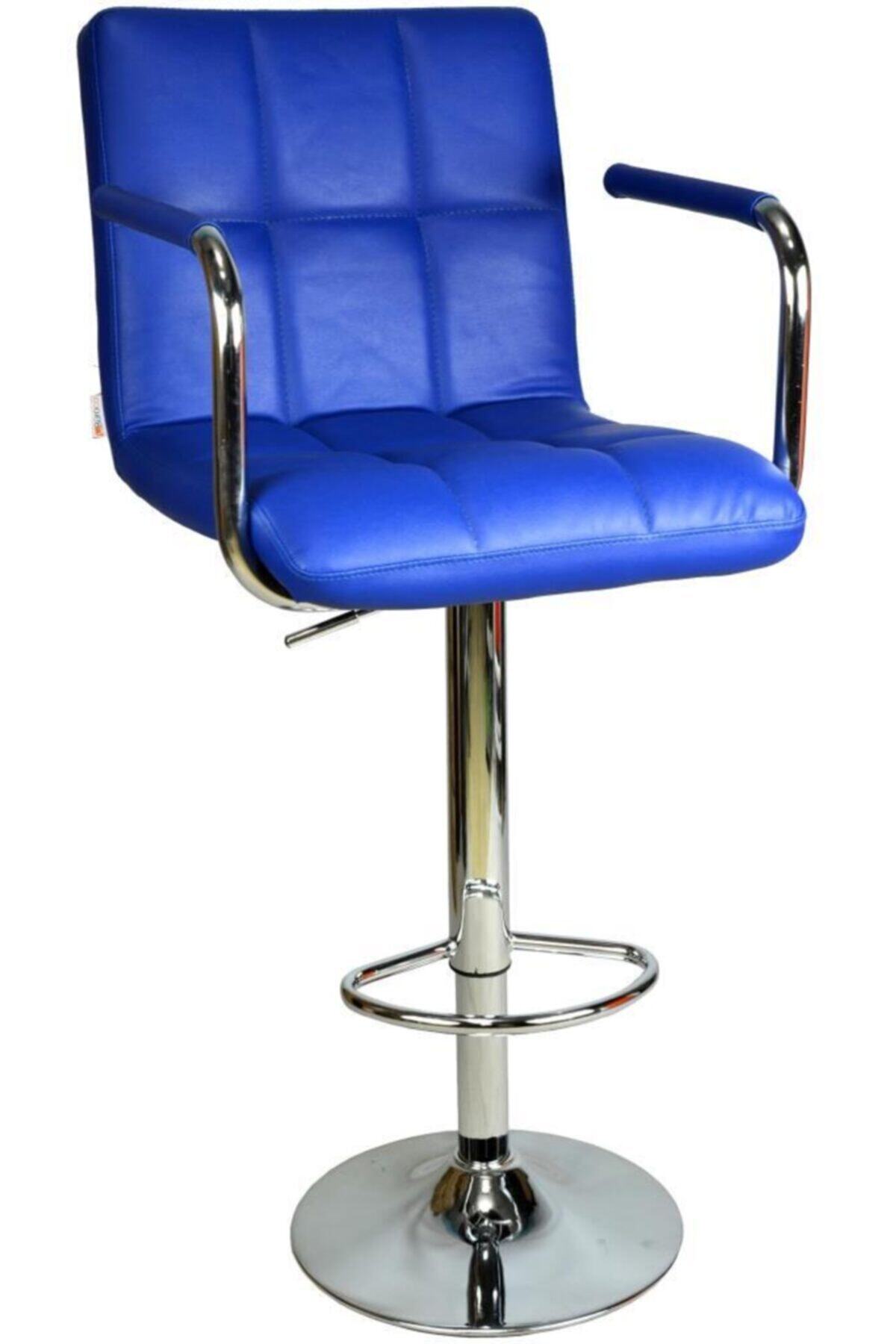 Bürocci Boombar Carla Bar Taburesi - Lacivert Deri - 9503q0103