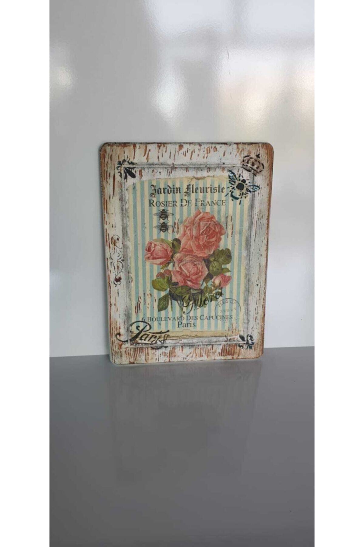 elif aksesuar Güllü Ahşap Pano