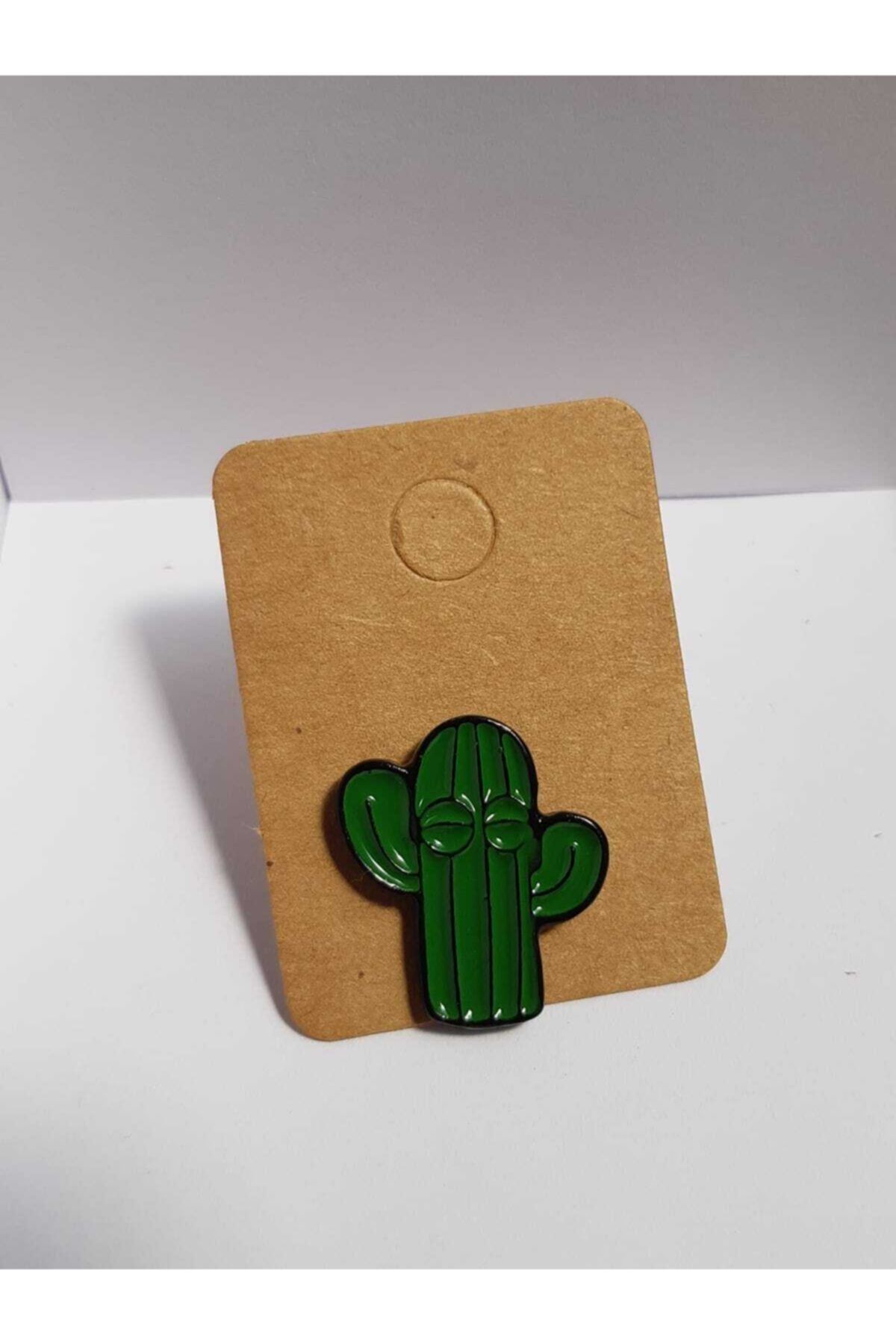 Dao Design Hobipix Kaktüs Tasarımlı Metal Pin Rozet Broş