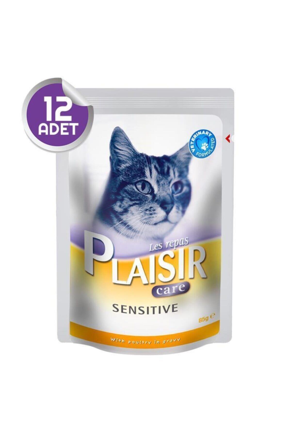 Plaisir Sensitive Pouch Kedi Konservesi 85 Gr 12 Adet