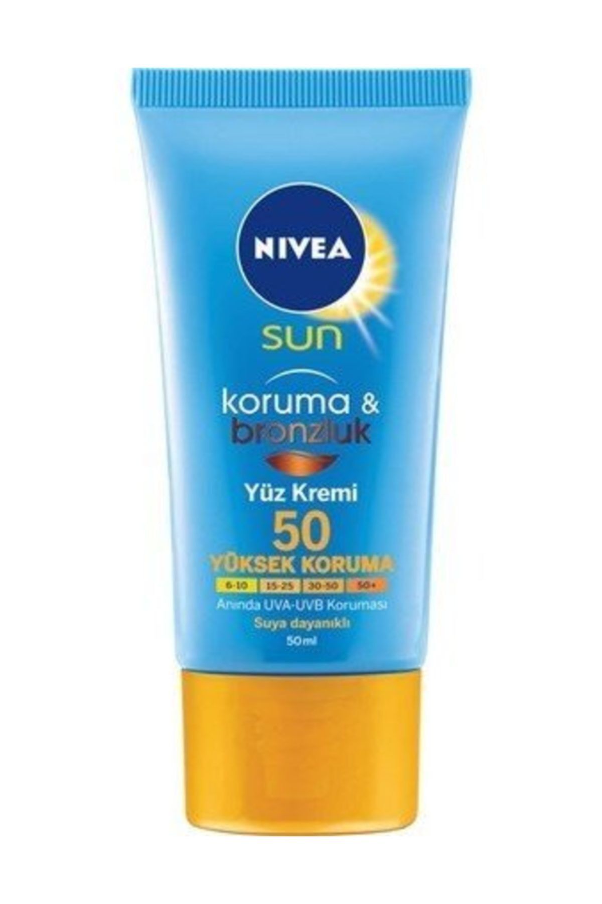 Nivea Sun Yüz Için F50 Koruma Bronzluk 50 ml