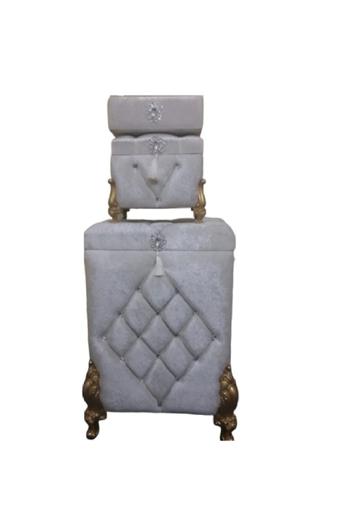 Sonem Çeyiz Kirli Banyo Çamaşır Sepeti 3lü 0901b Kare