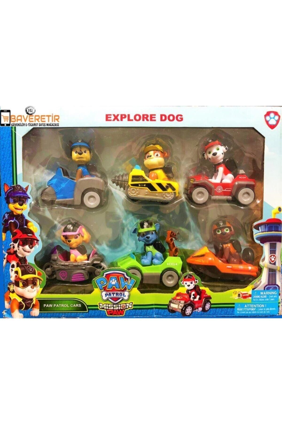 paw patrol 6 aracli 6 figurlu buyuk boy oyuncak seti fiyati yorumlari trendyol