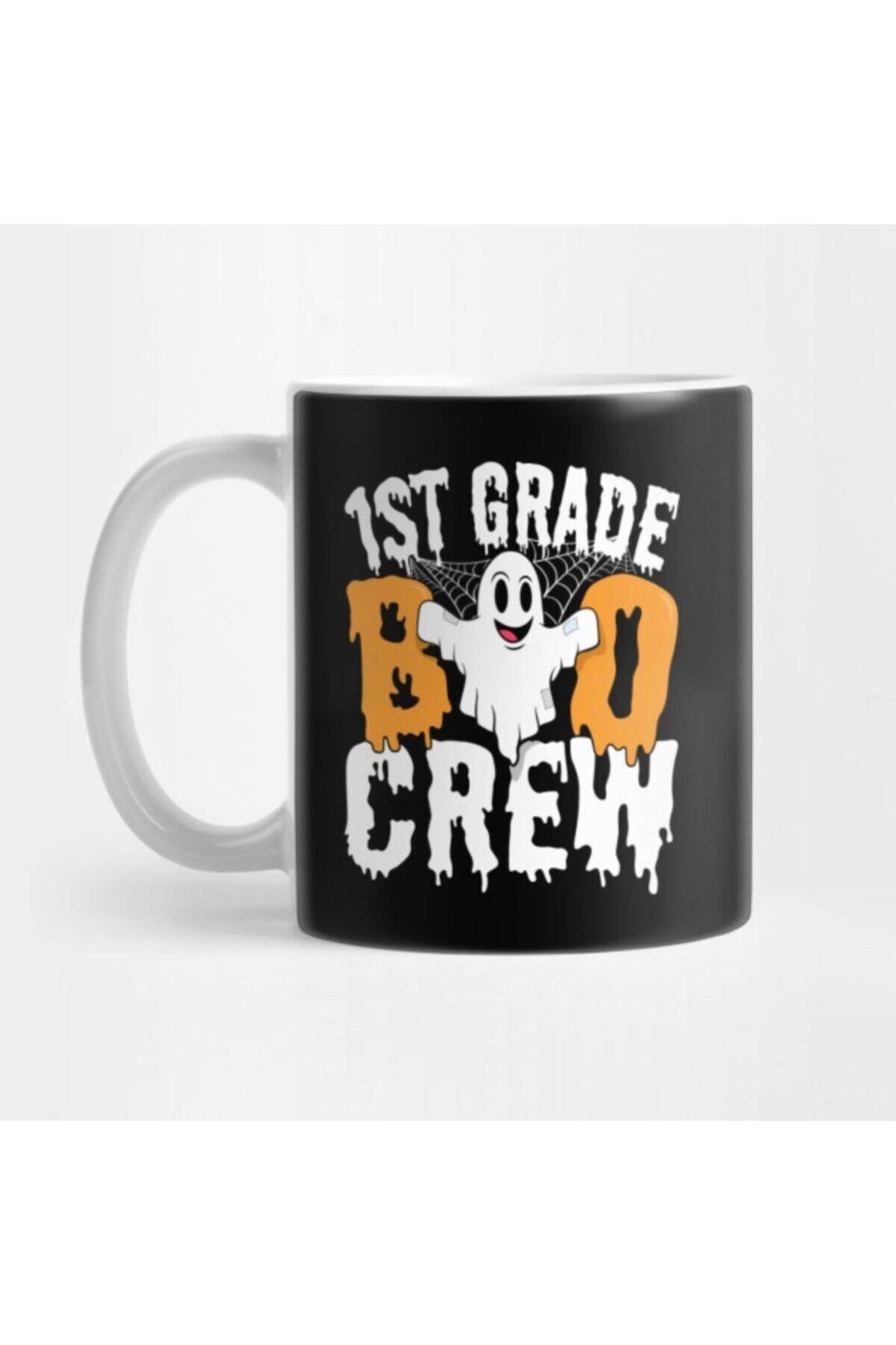TatFast 1st Grade Boo Crew Teacher And Kids Cute Halloween Ghost Kupa