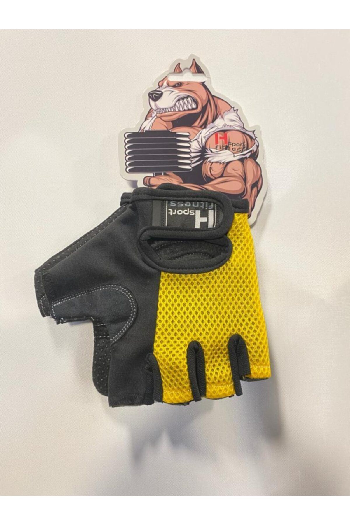 1952 Concept Unisex Sarı Sporcu Fitness Eldiveni