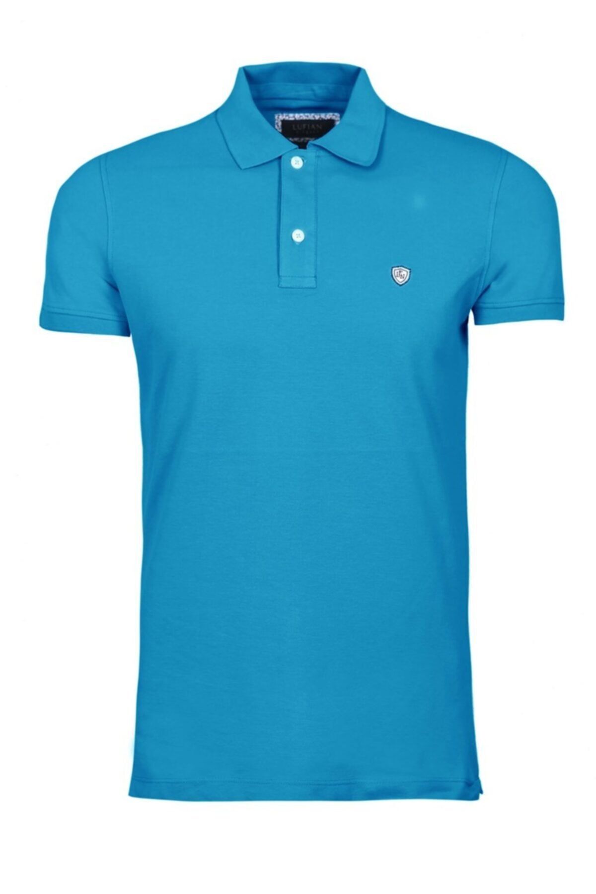 Lufian Erkek Diamos Basic Polo T- Shirt Turkuaz 111040014100350
