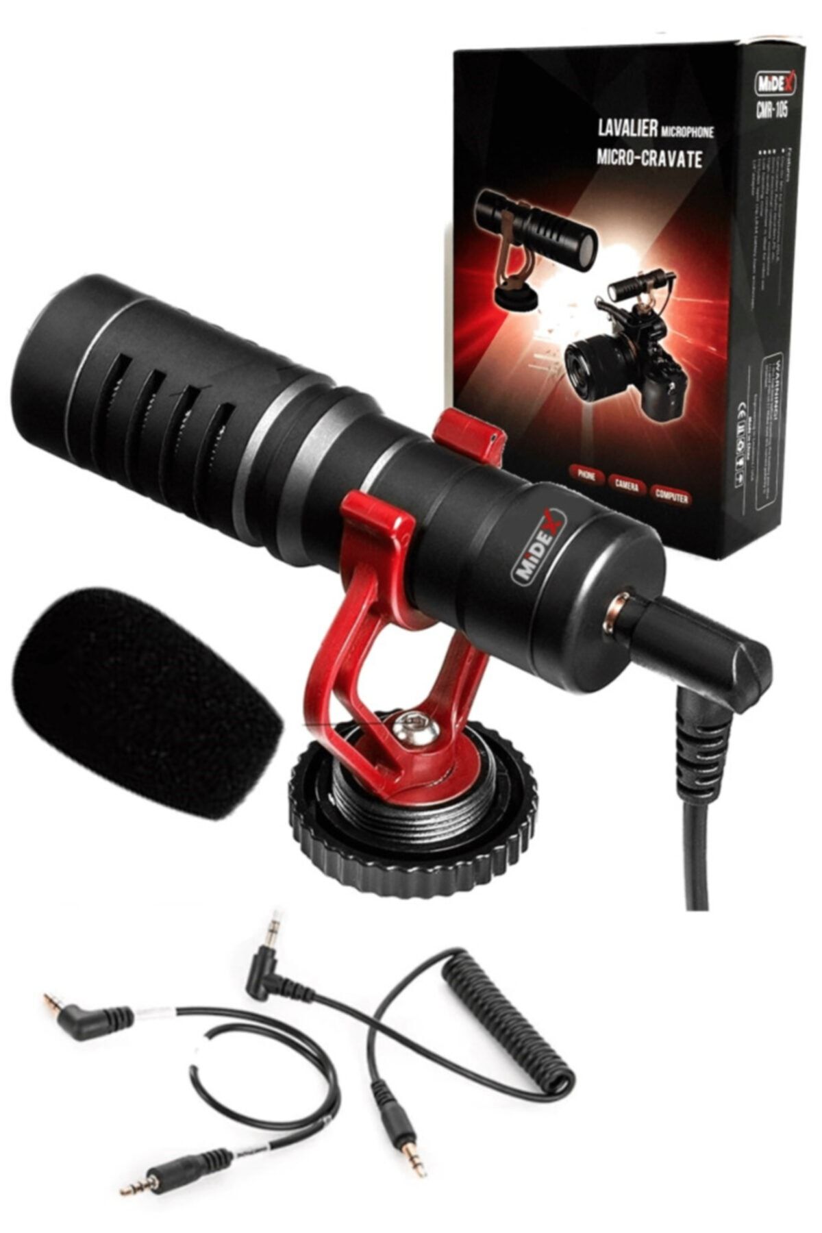Midex Cmr-105 Dslr Video Fotoğraf Makinesi Kamera Üstü Shotgun Mikrofon