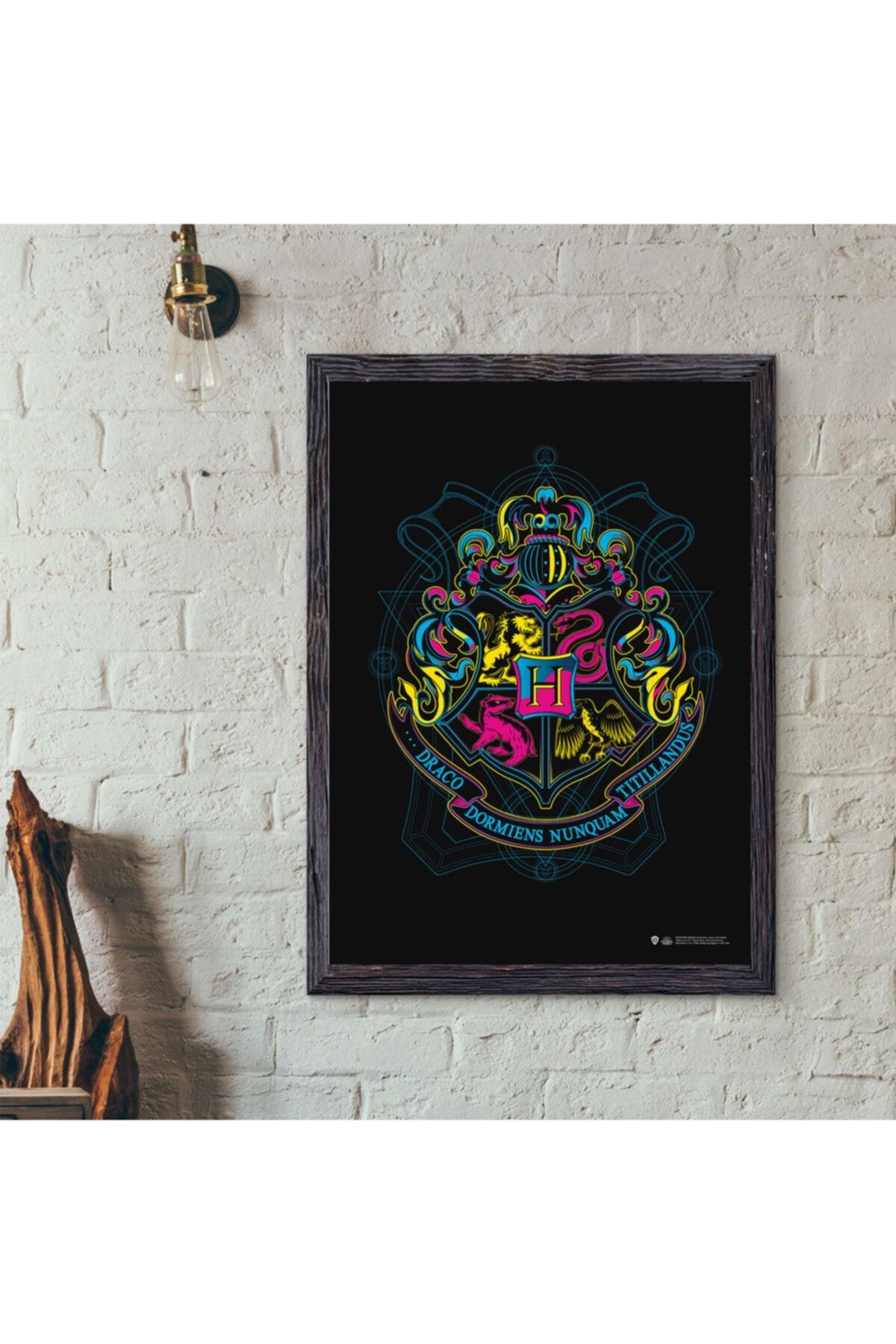 Sihir Dükkanı Wizarding World - Poster - Hogwarts Neon Logo B.