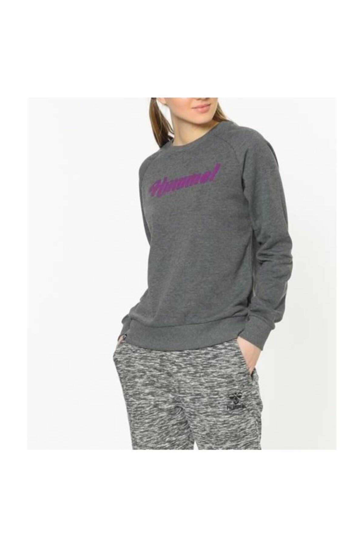 HUMMEL Kadın Gri Helly Sweat Sweatshirt