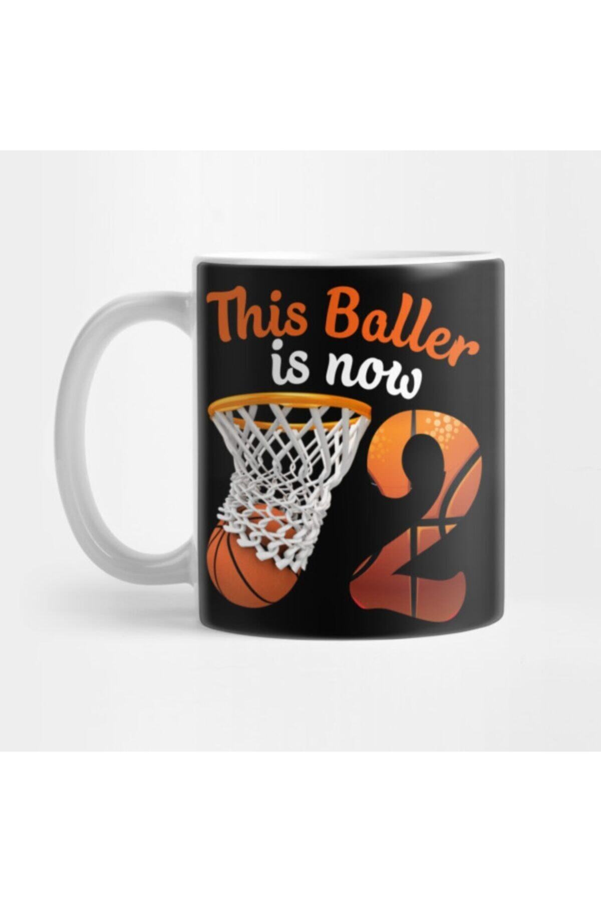 TatFast 2nd Birthday Basketball Tee Funny 2 Years Old Kids Gift Kupa