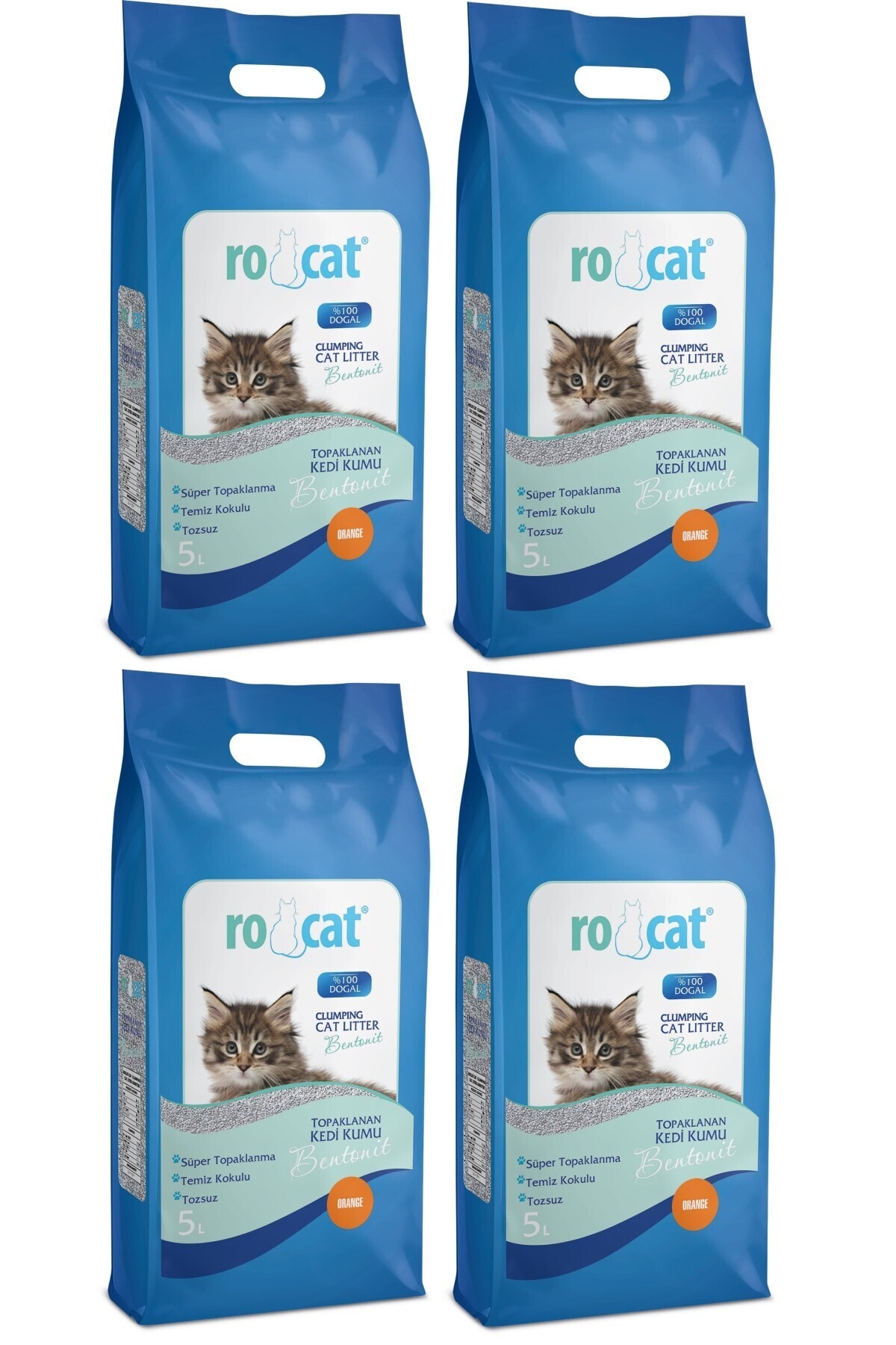 Rocat - 4x5 Lt - Portakal Kokulu Kedi Kumu