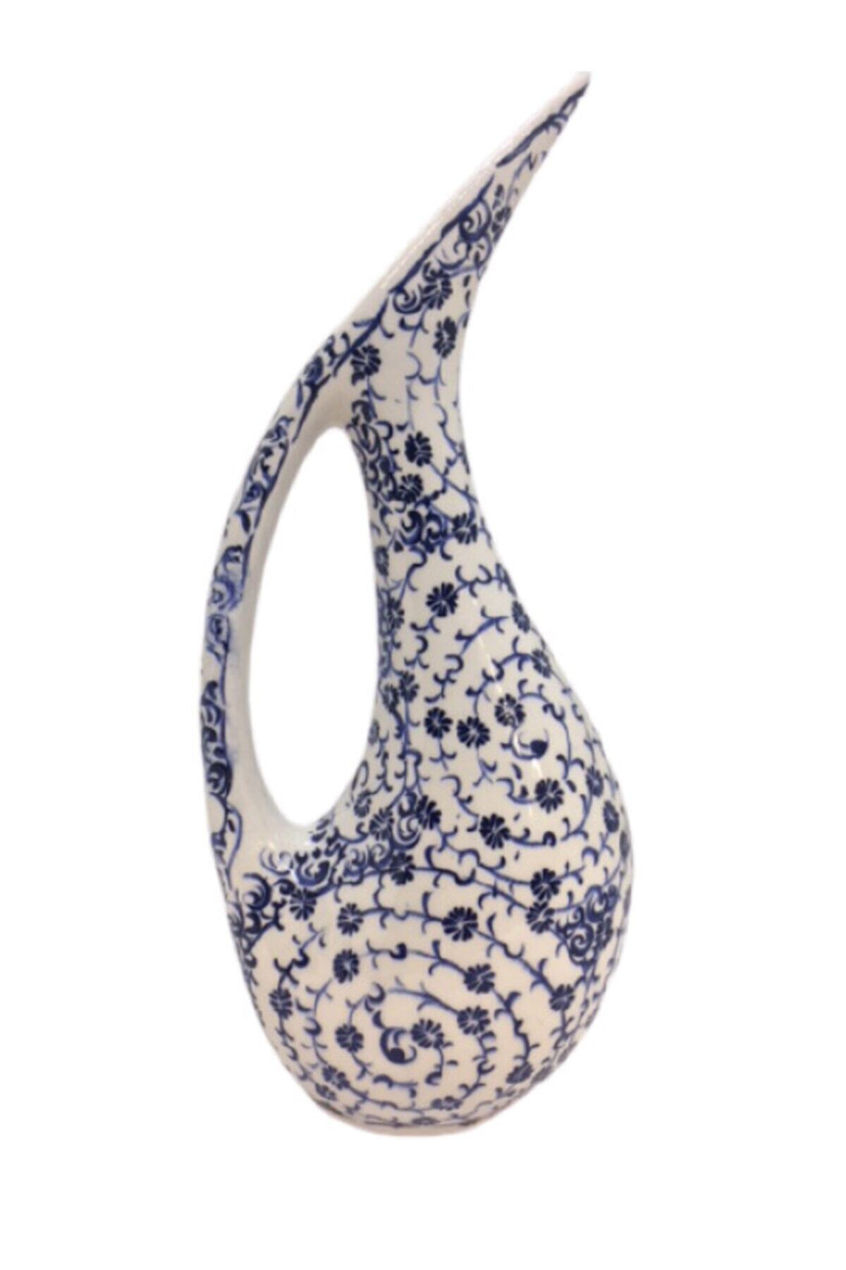 Dost Art Hediyelik El Yapımı 25cm Haliç Desen Pelikan Sürahi